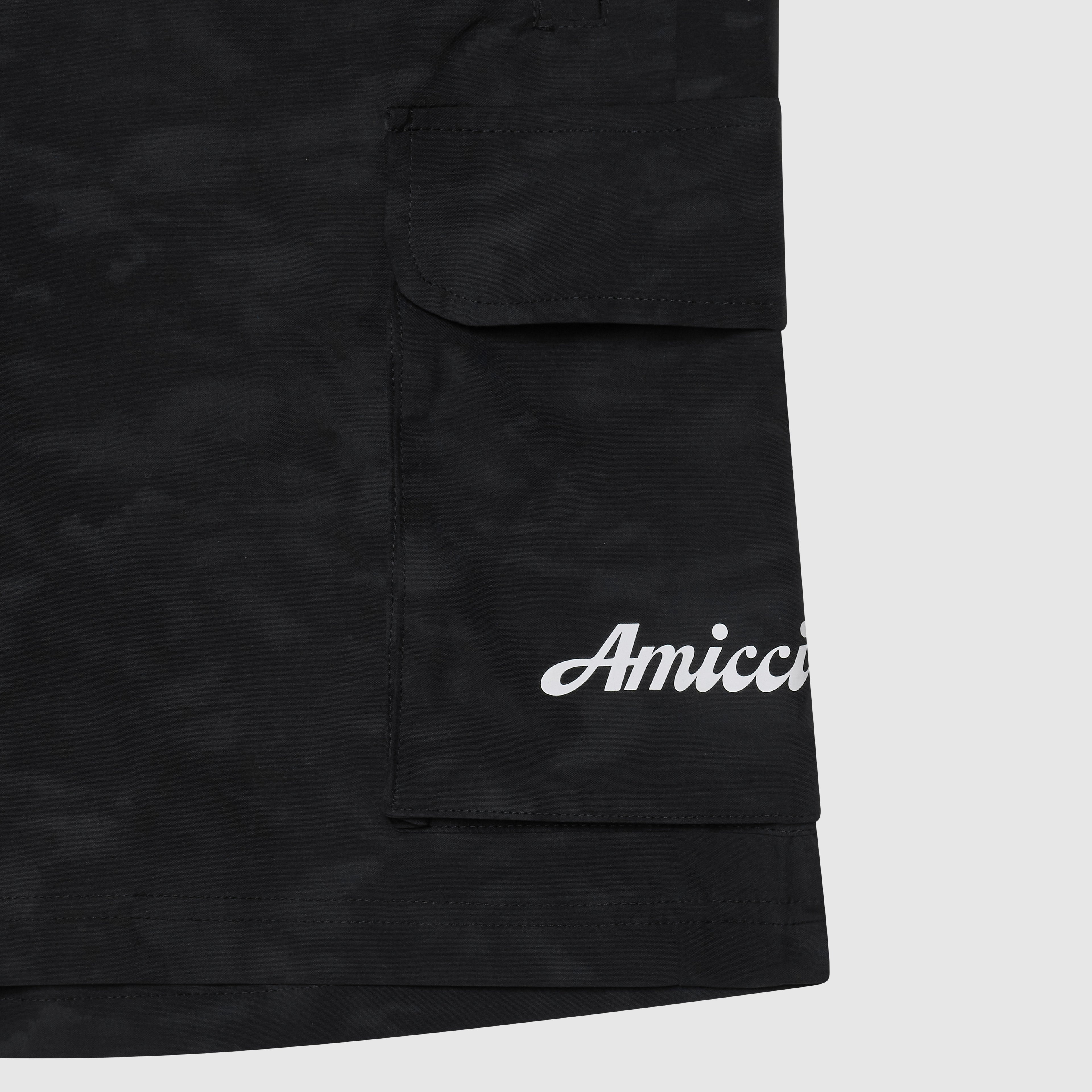 Almeria Patterned Shorts Black