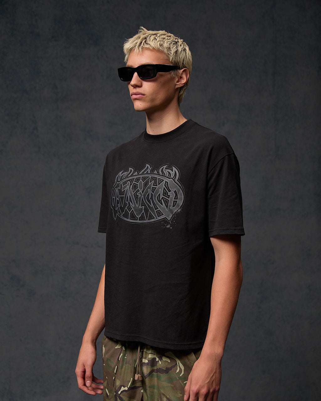 Vallea Graphic T-Shirt Zwart