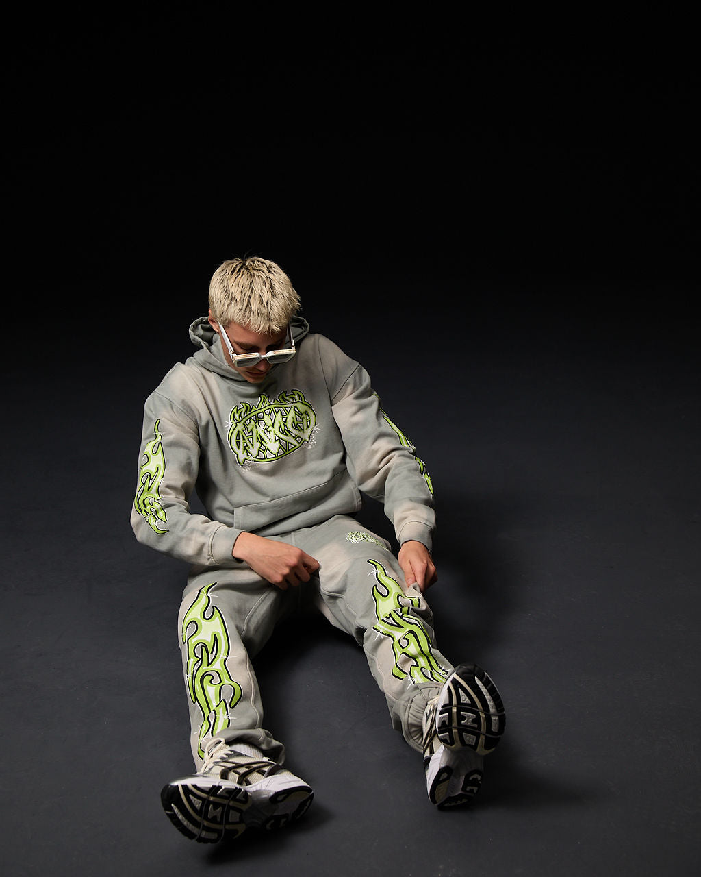 Paola Graphic Jogger Grijs