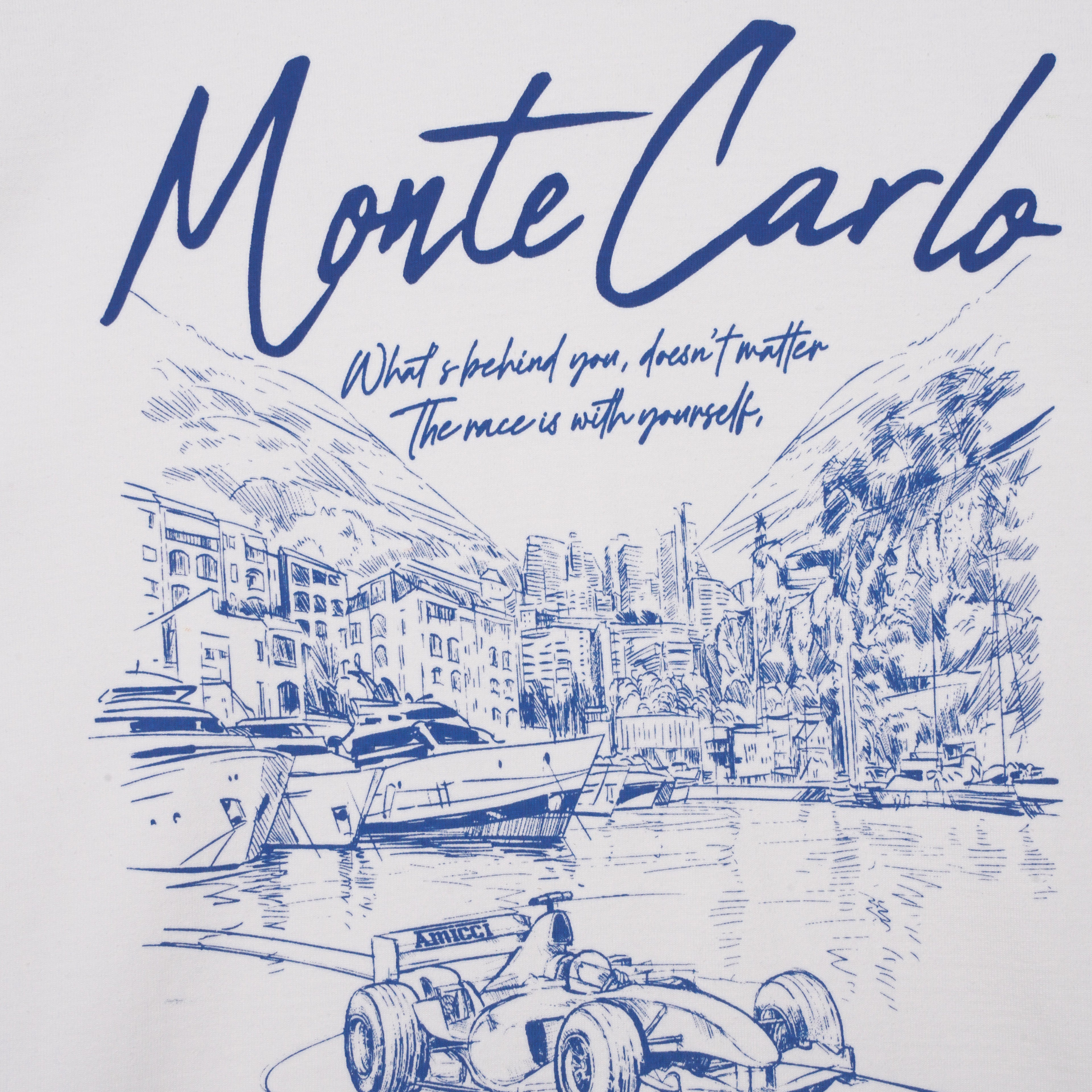 Forza Grafisch T-shirt Marineblauw