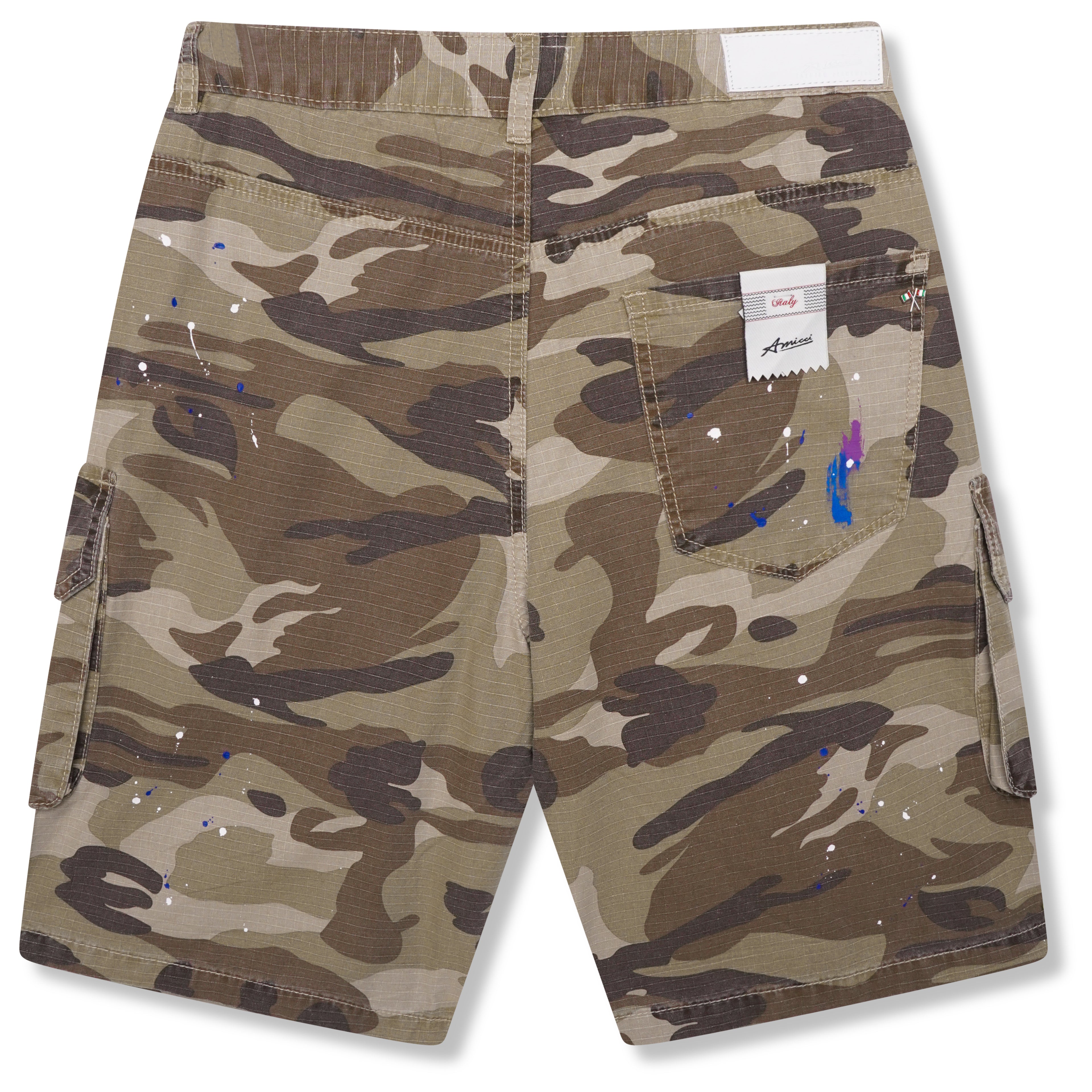 Flavio Beige Camo Shorts