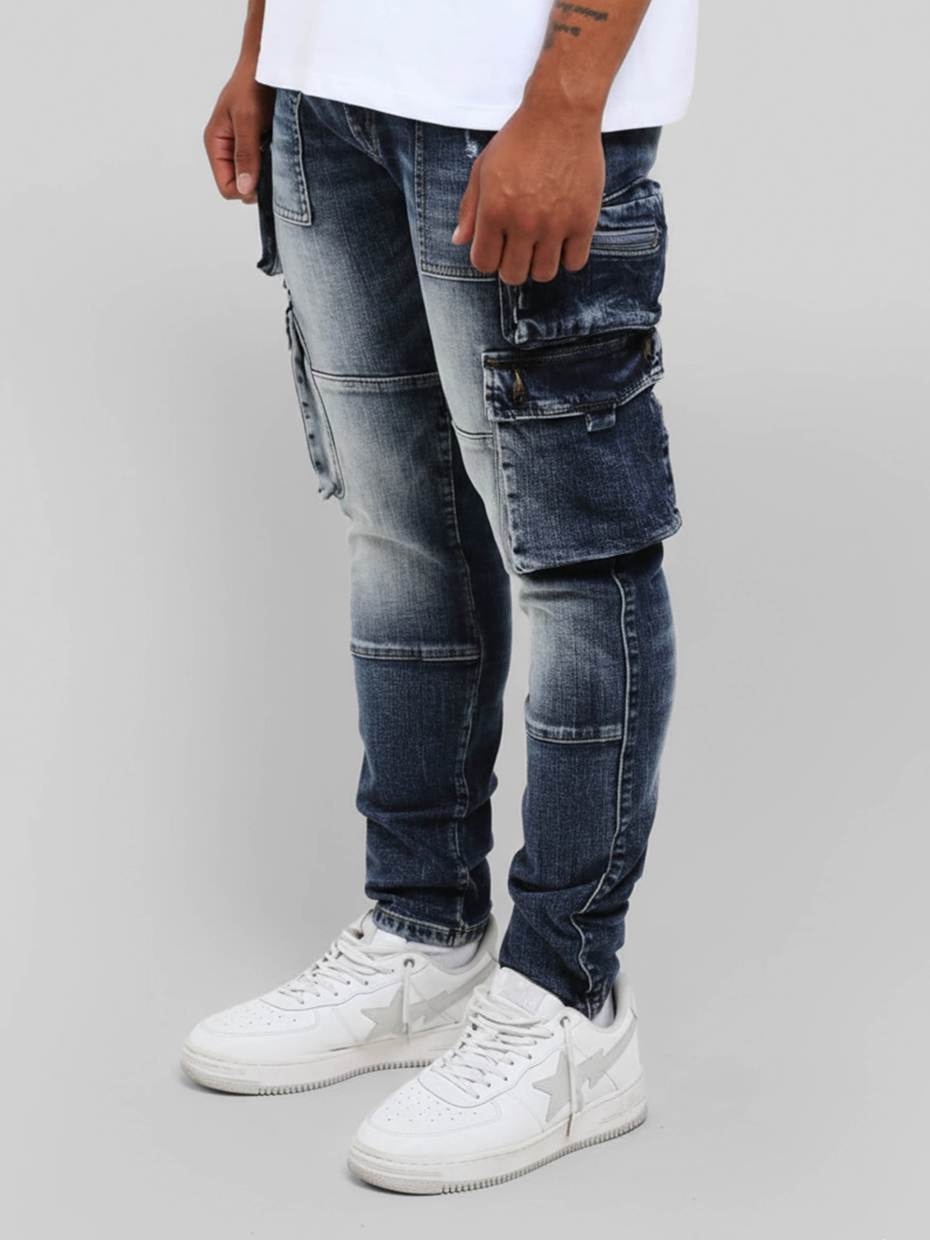 Cassara Cargo Jeans Blauw