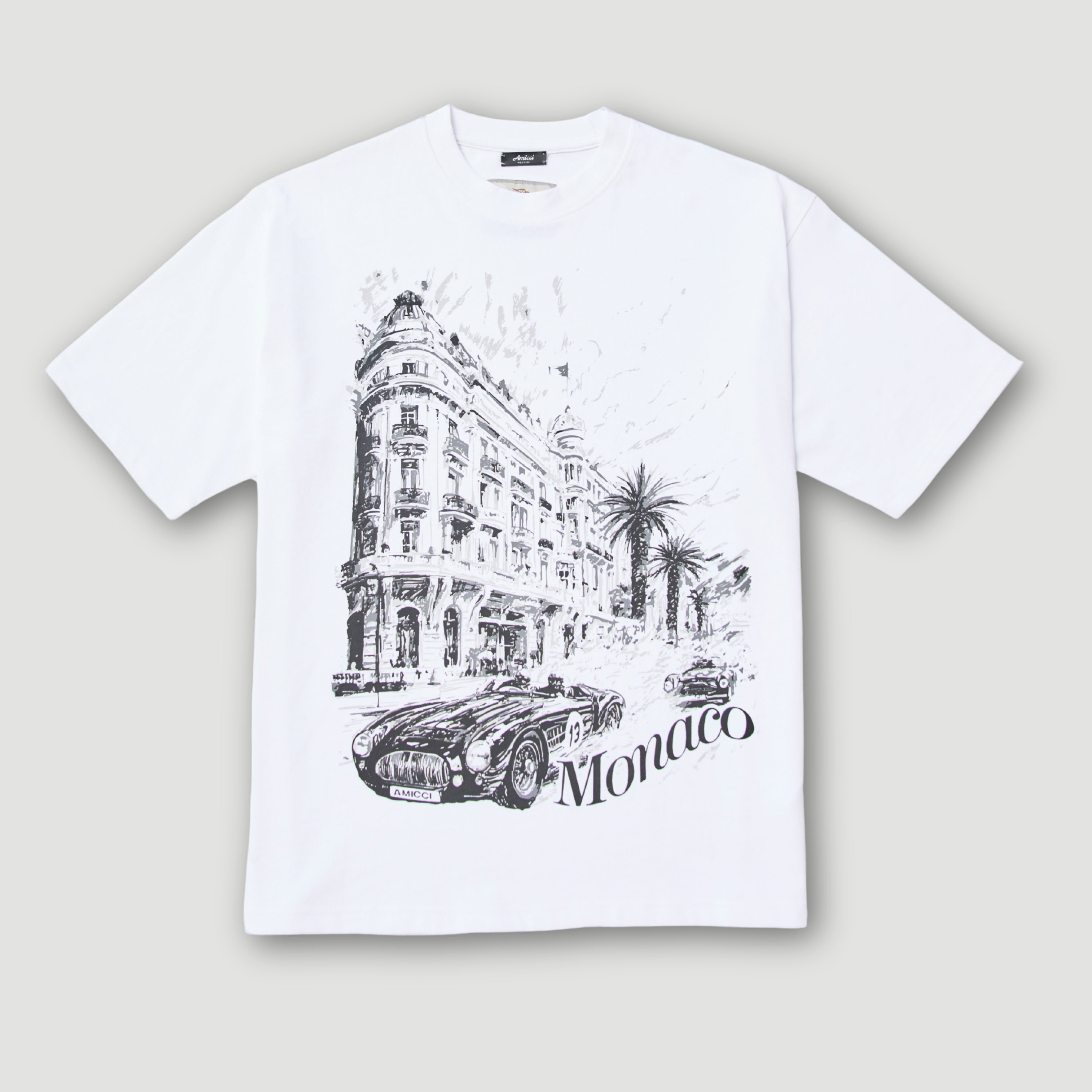 Larvotto Wit Grafisch T-shirt