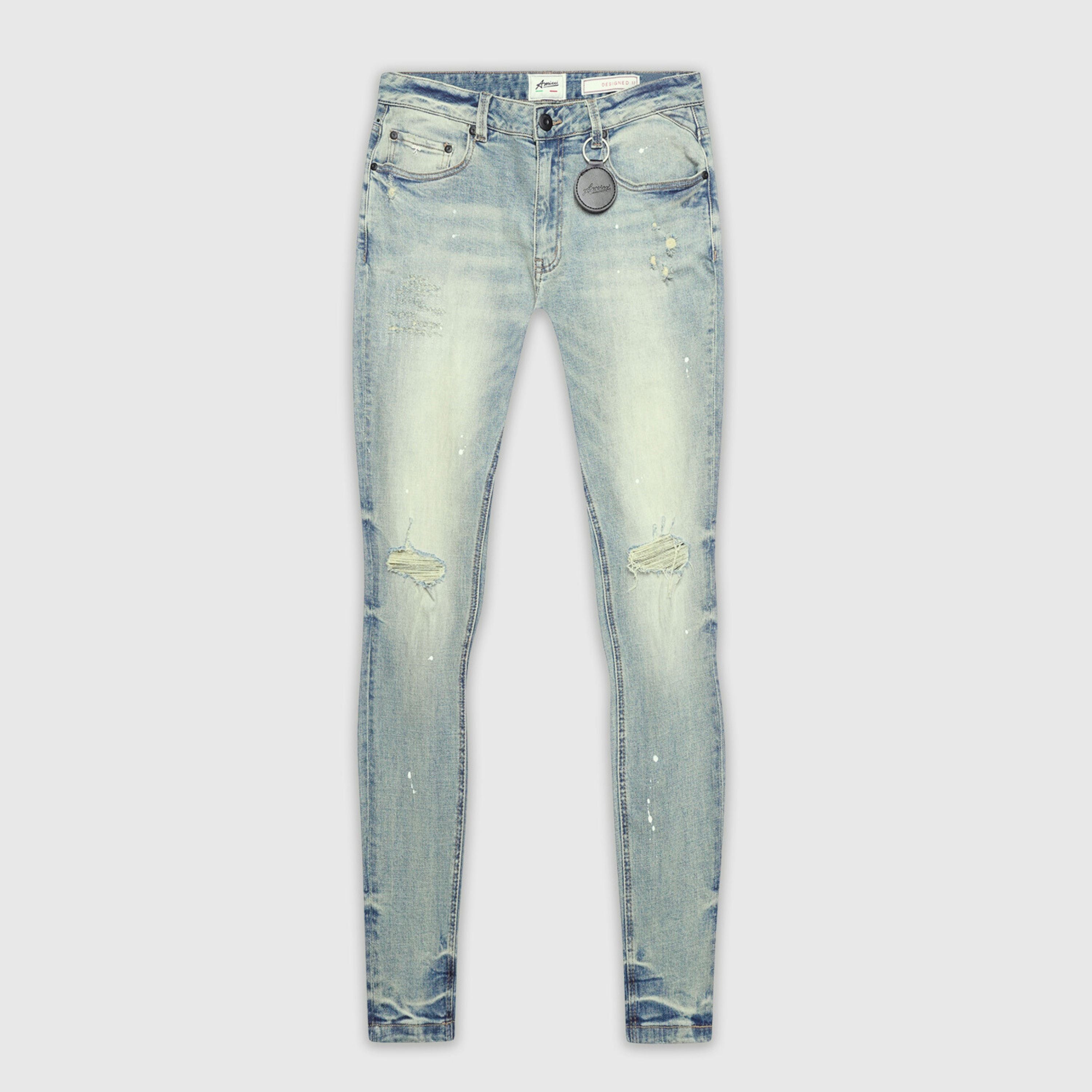 Caruso Tinted Blue Skinny Jean