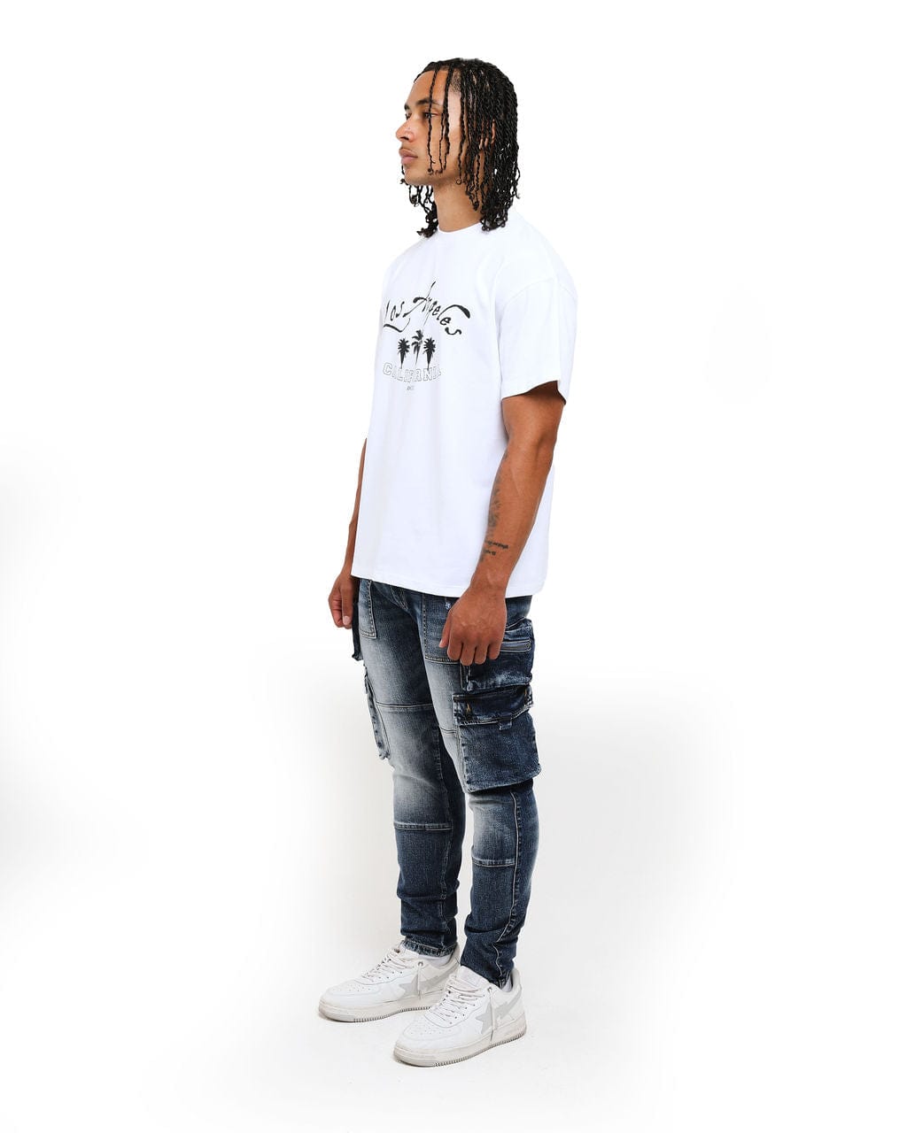 Amicci Jeans Cassara Cargo Jeans Blue