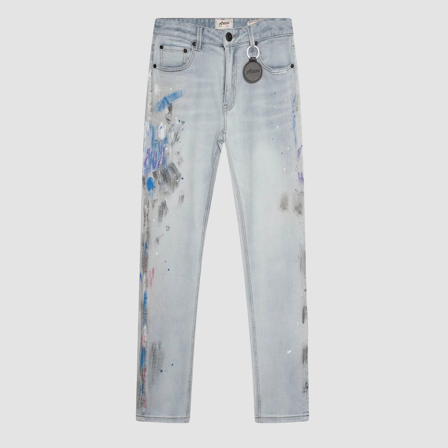 Giulia Blue Paint Splat Jean
