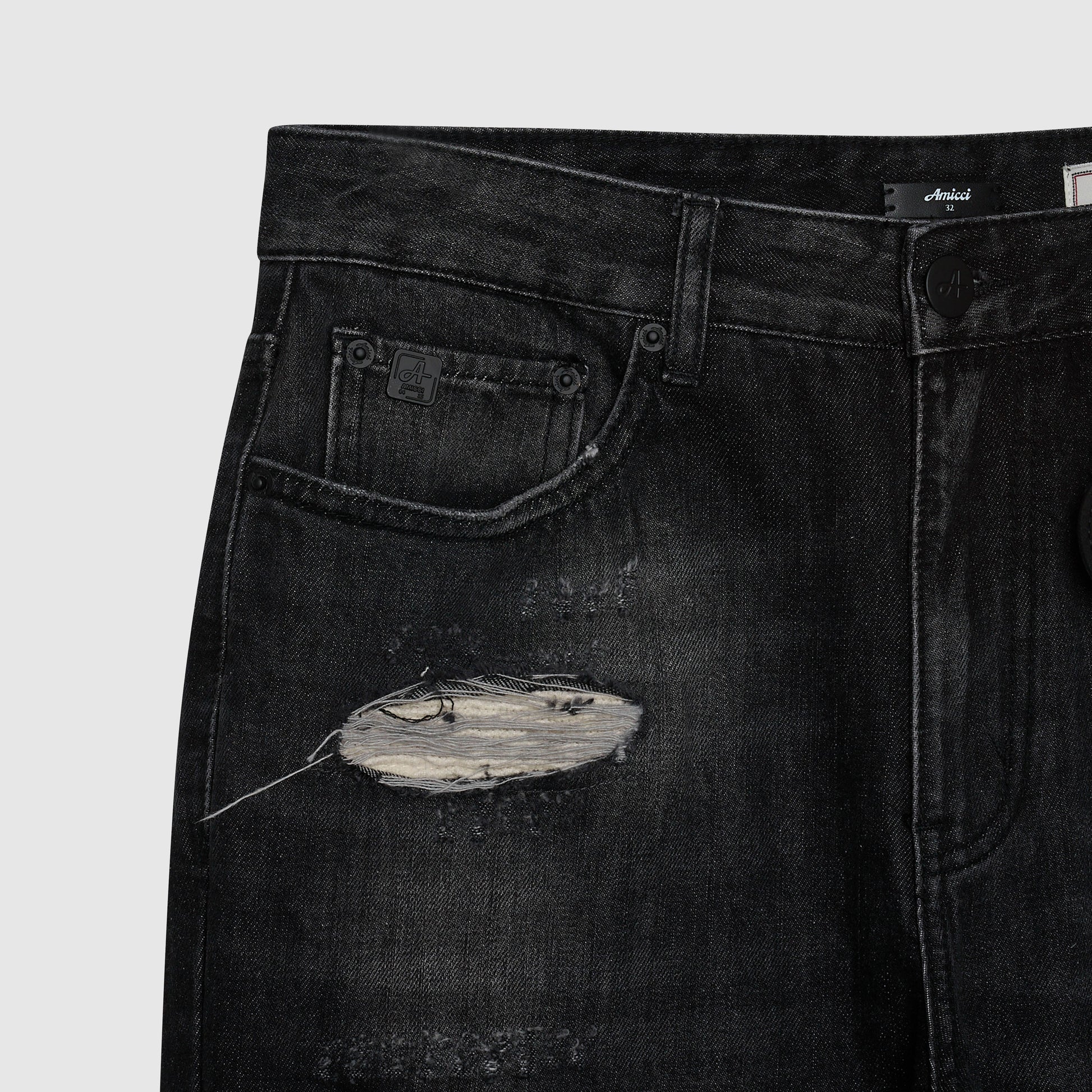 Trivoni Zwarte Flare Jeans
