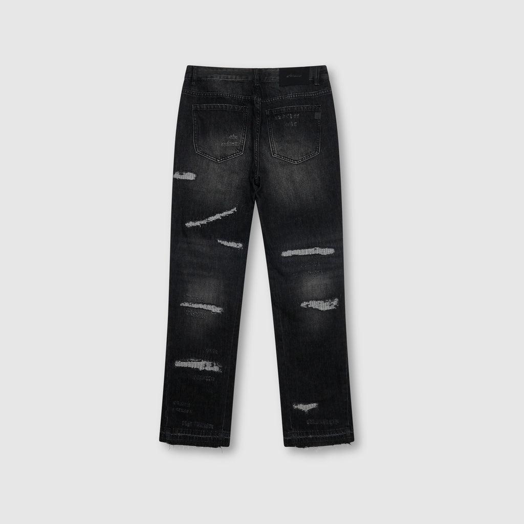 Trivoni Zwarte Flare Jeans