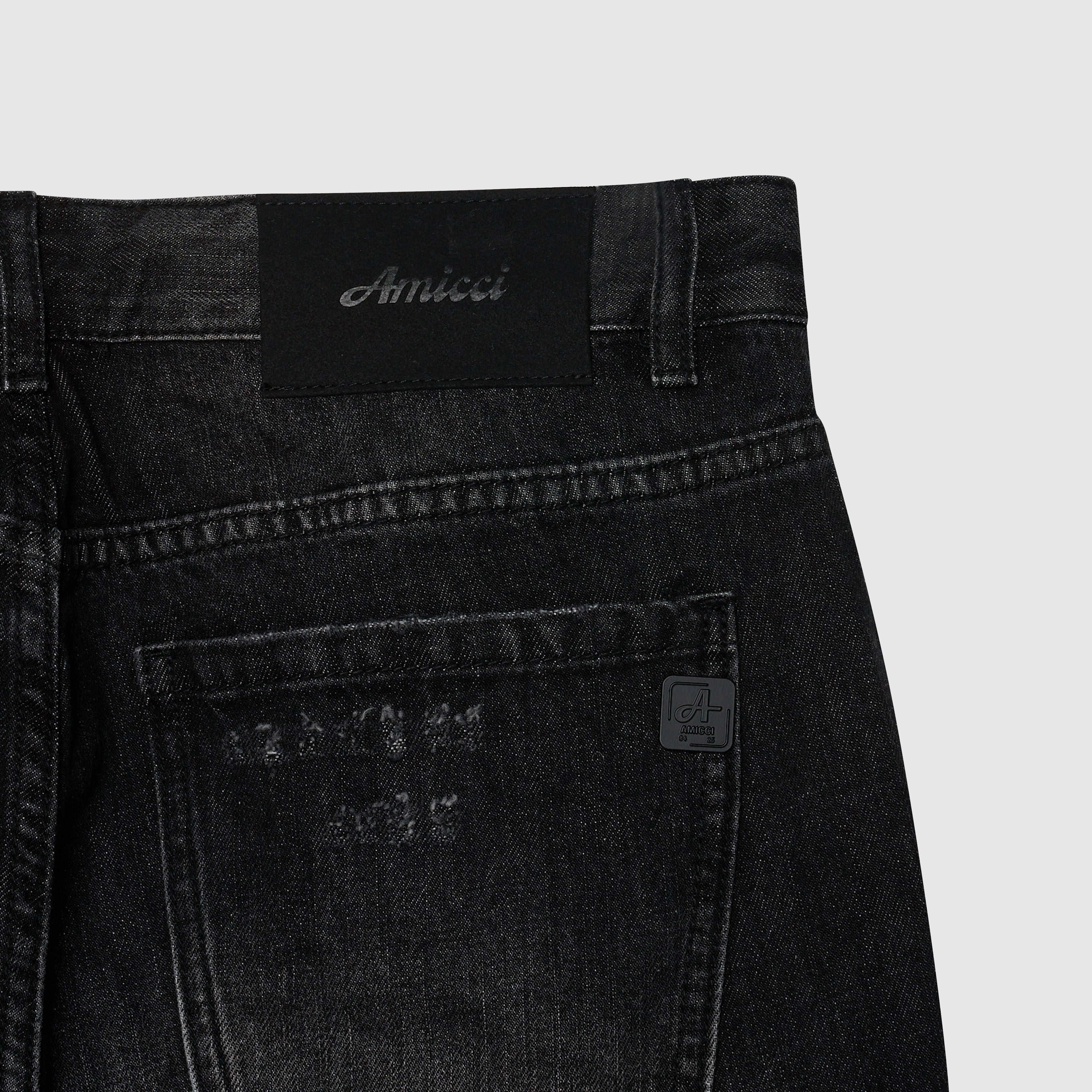 Trivoni Zwarte Flare Jeans