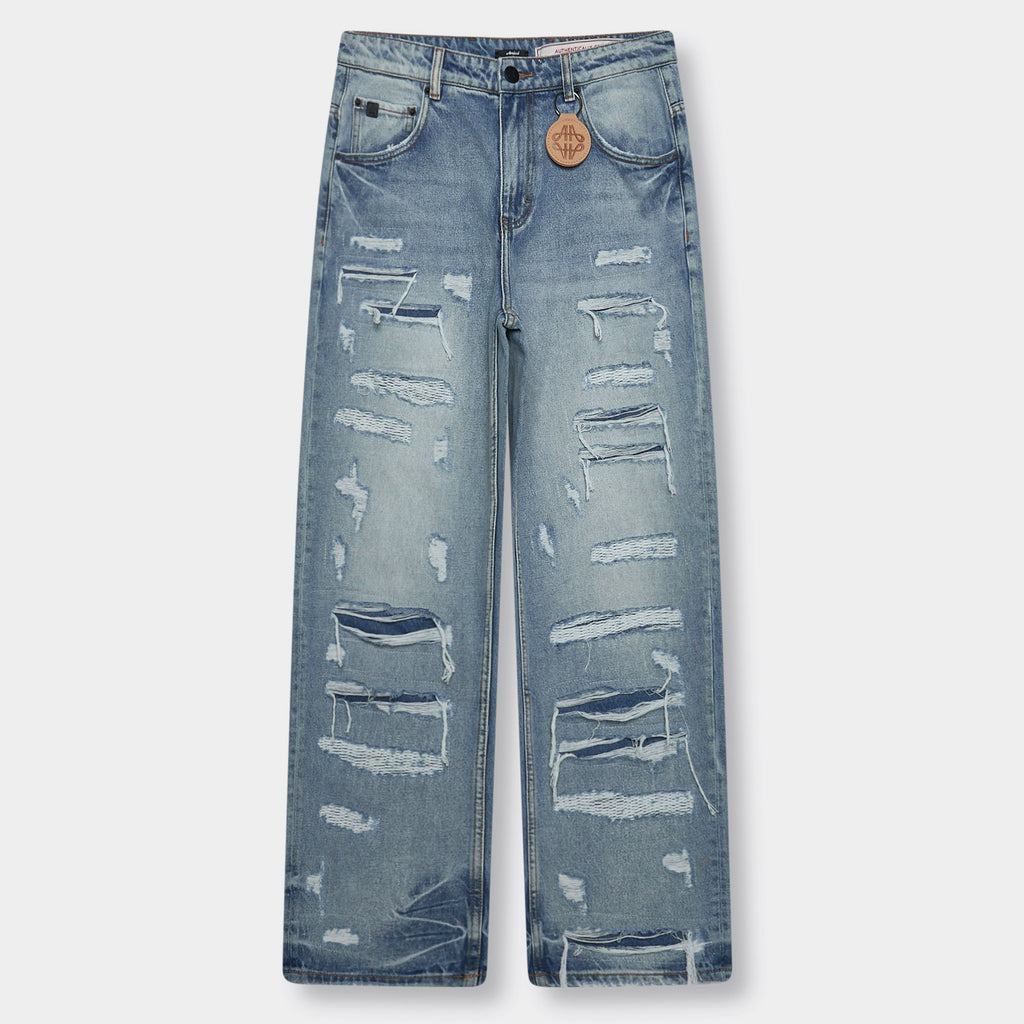 Manuel Lichtblauwe Gescheurde Jeans