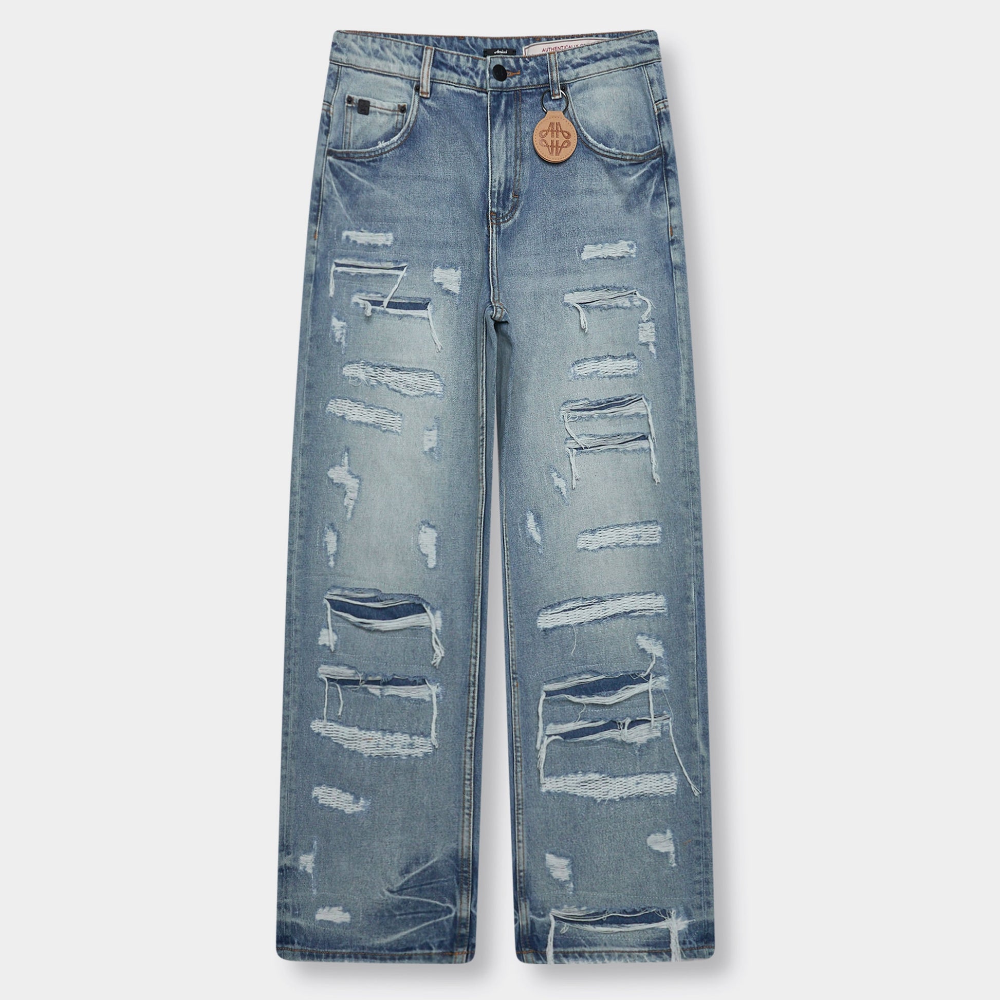 Manuel Lichtblauwe Gescheurde Jeans