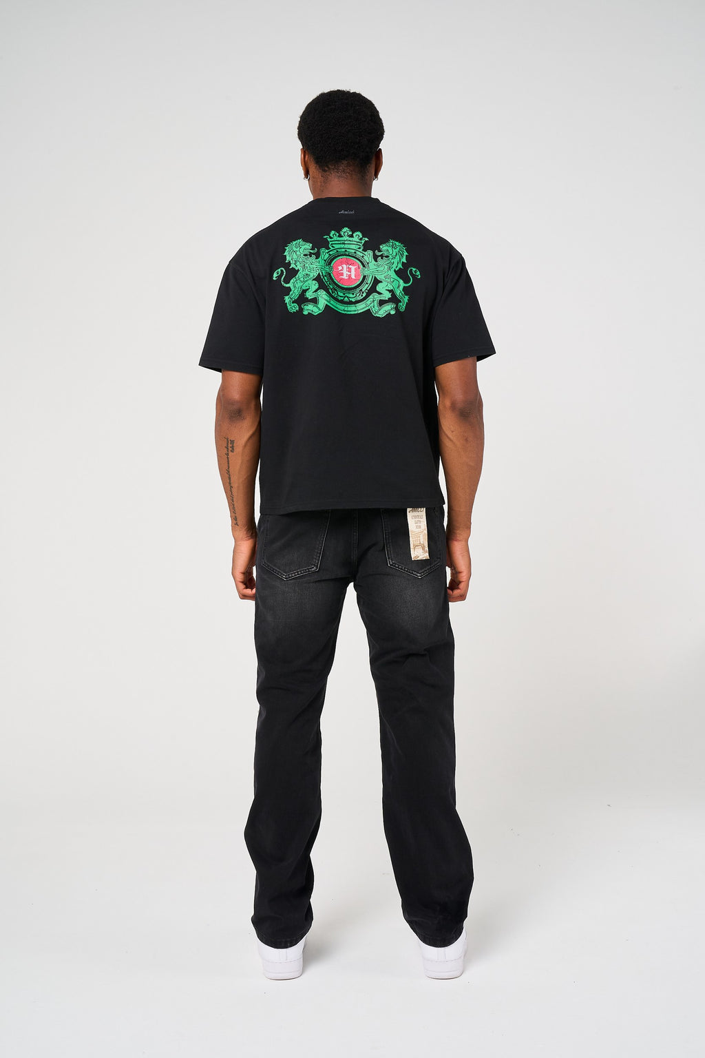 Haulier Black Studded Carpenter Denim