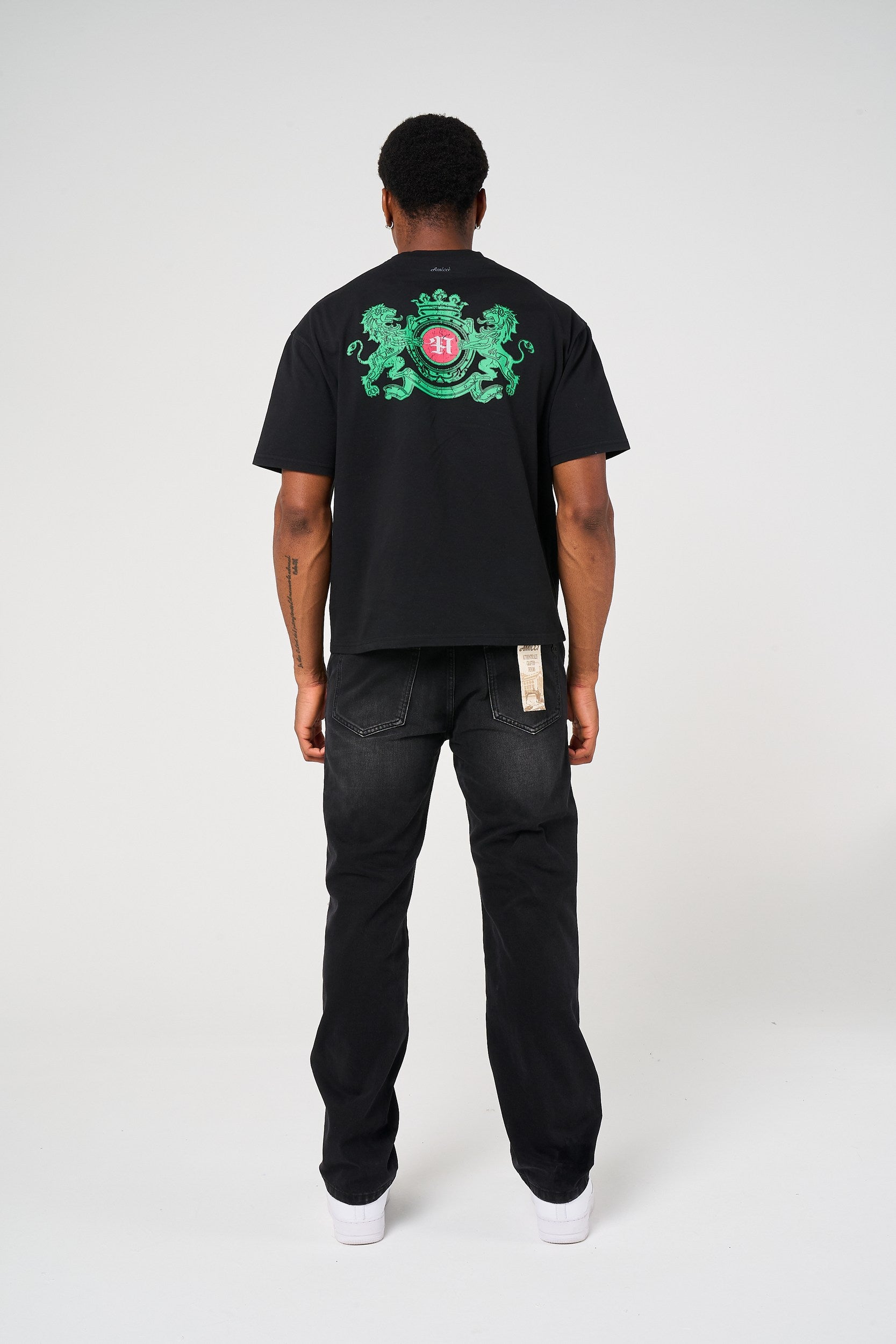 Haulier Black Studded Carpenter Denim