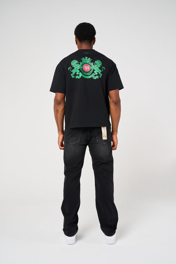 Haulier Black Studded Carpenter Denim