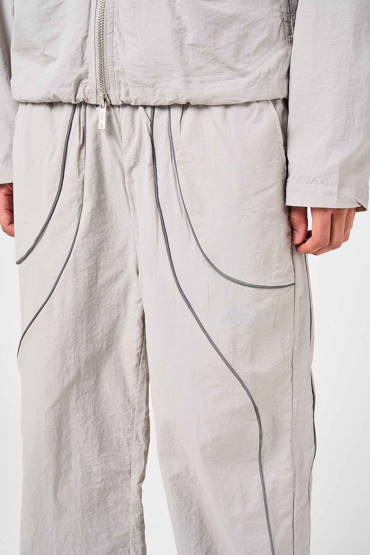 Carson Grey Shell Broek