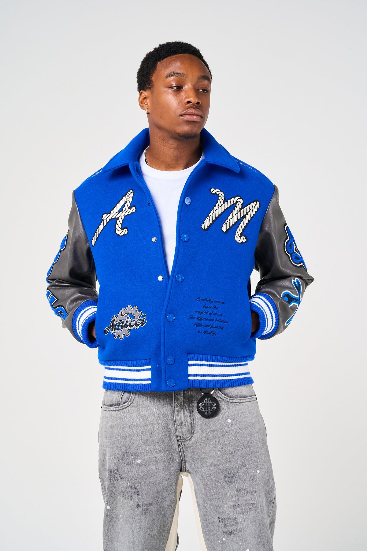 Taras Navy varsityjack