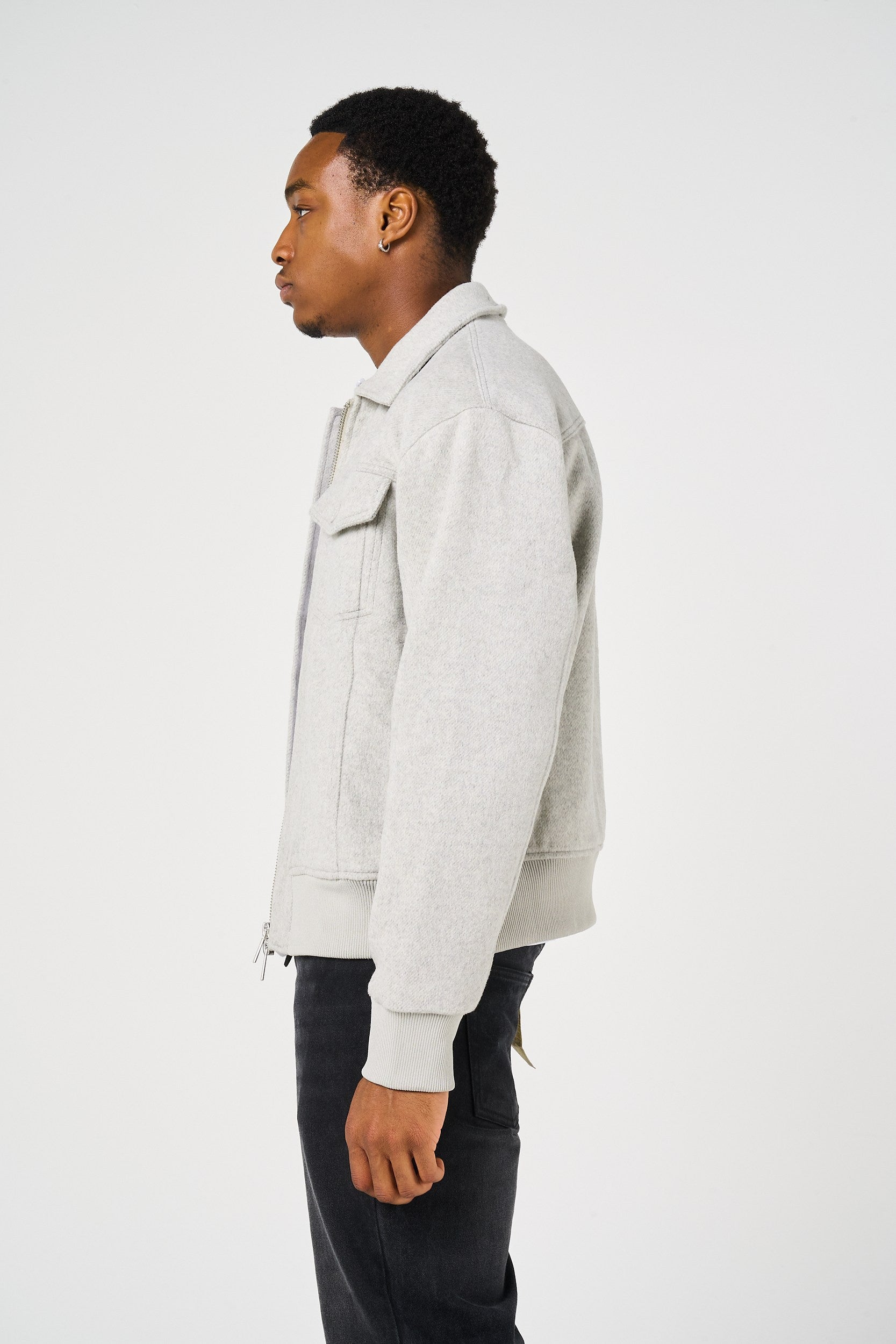 Varick Sherpa Collared Jacket