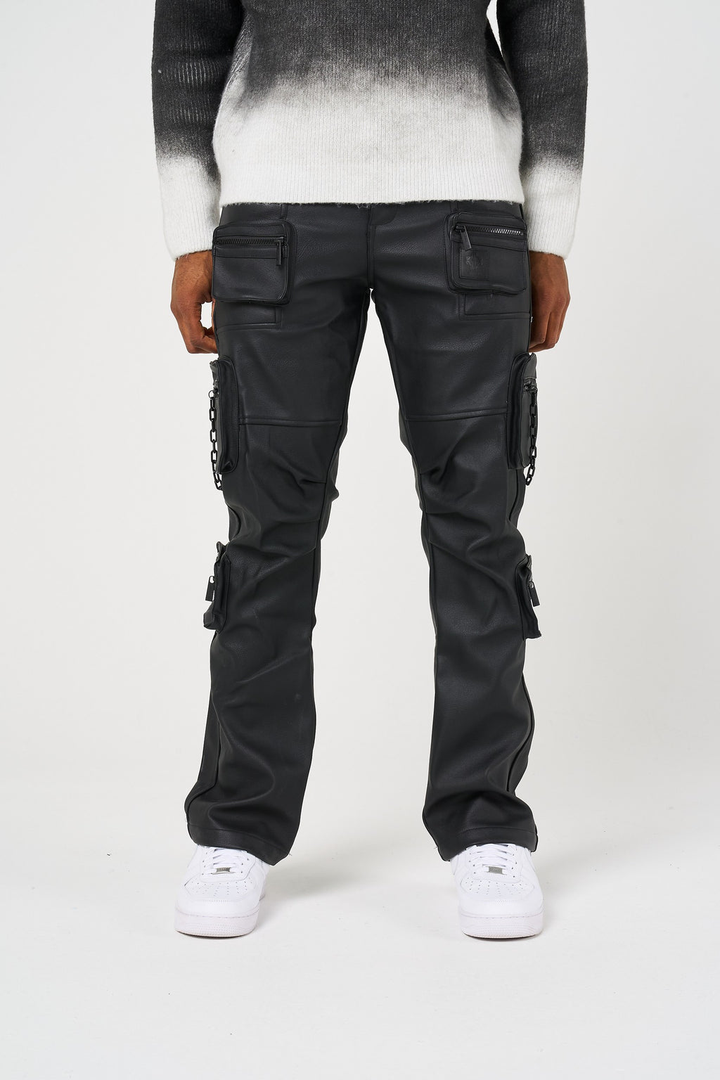 Valenci Leather Cargo Pants