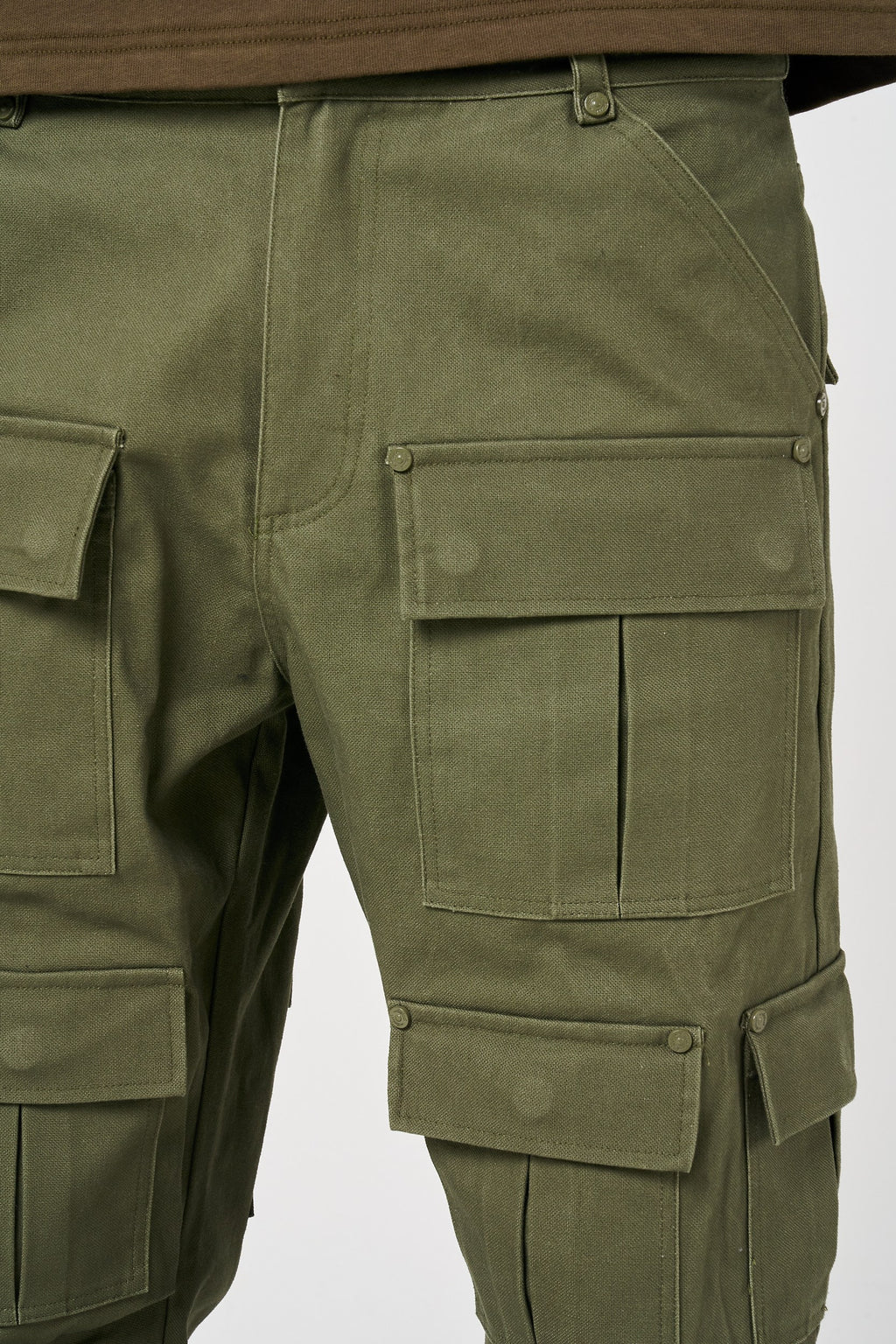 Terron Khaki Cotton Twill Pants