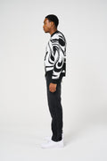 Pierce zwart gebreid sweatshirt