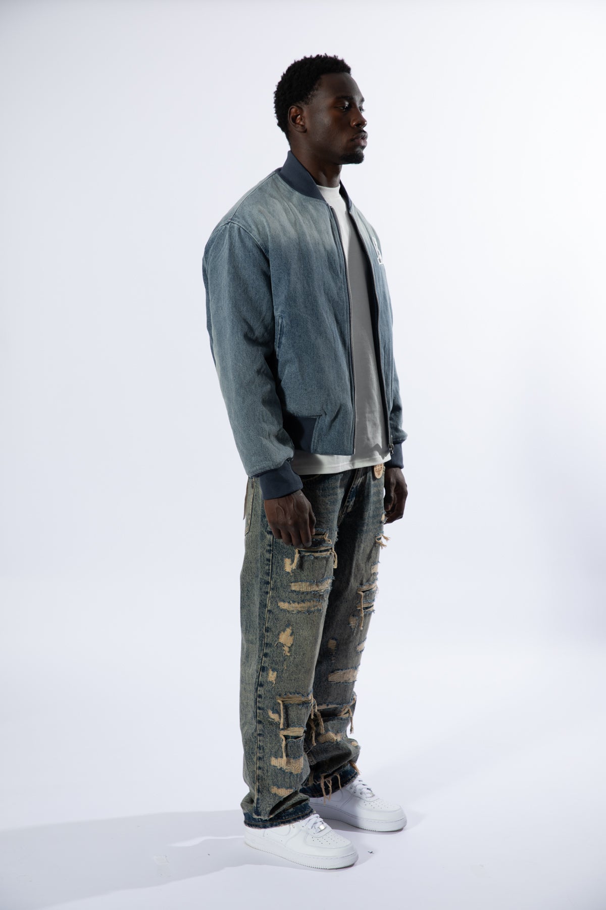 Idalia Denim Bomberjack Blue