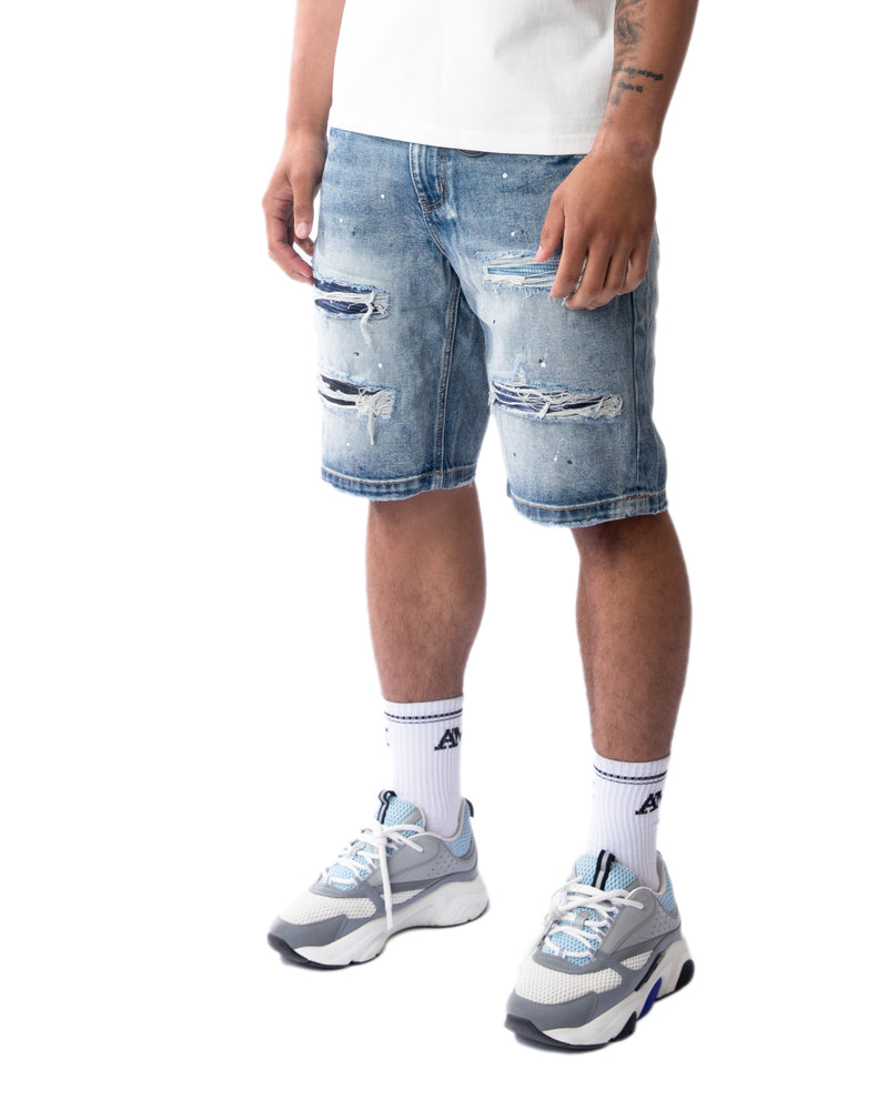 Sanko Mid Blue Shorts