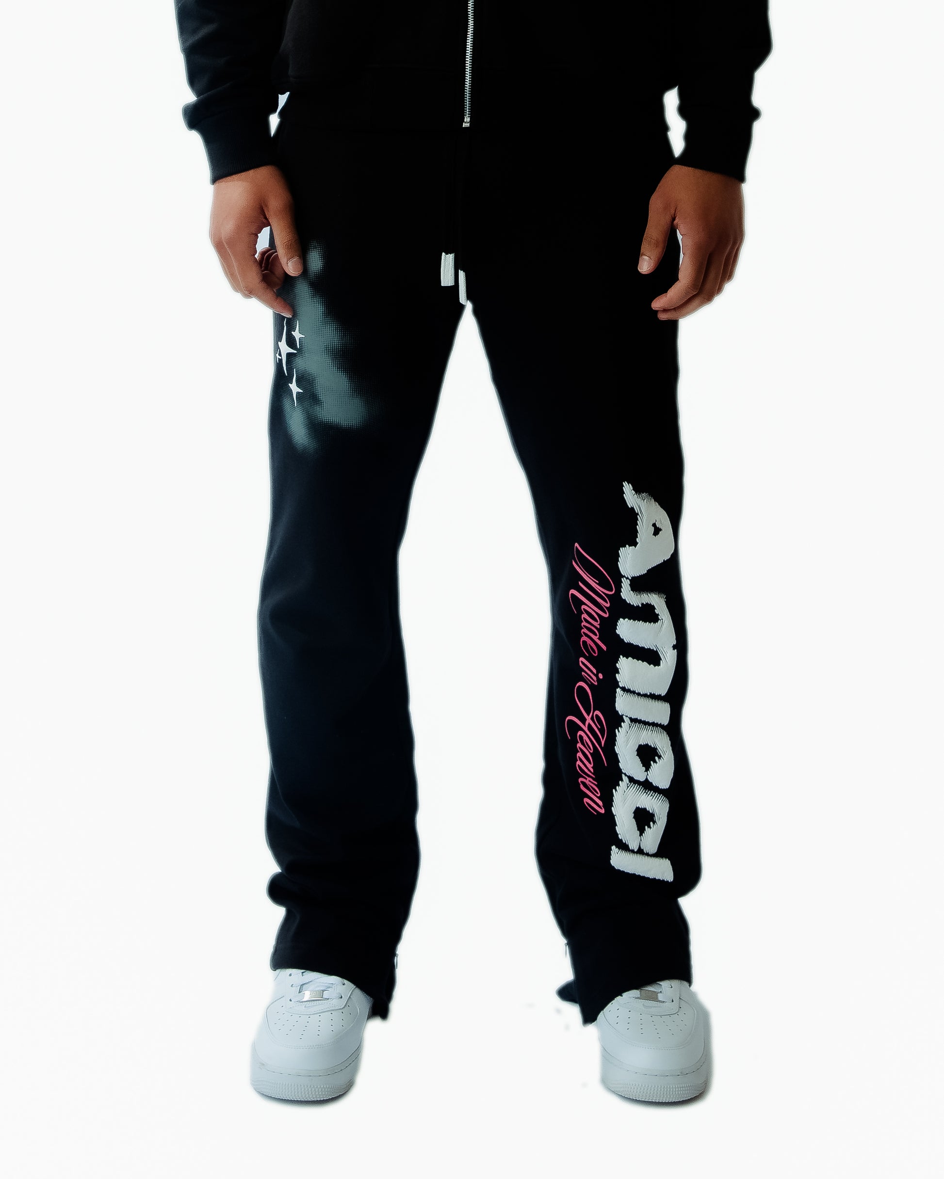 Angeli Grafische Broek Zwart