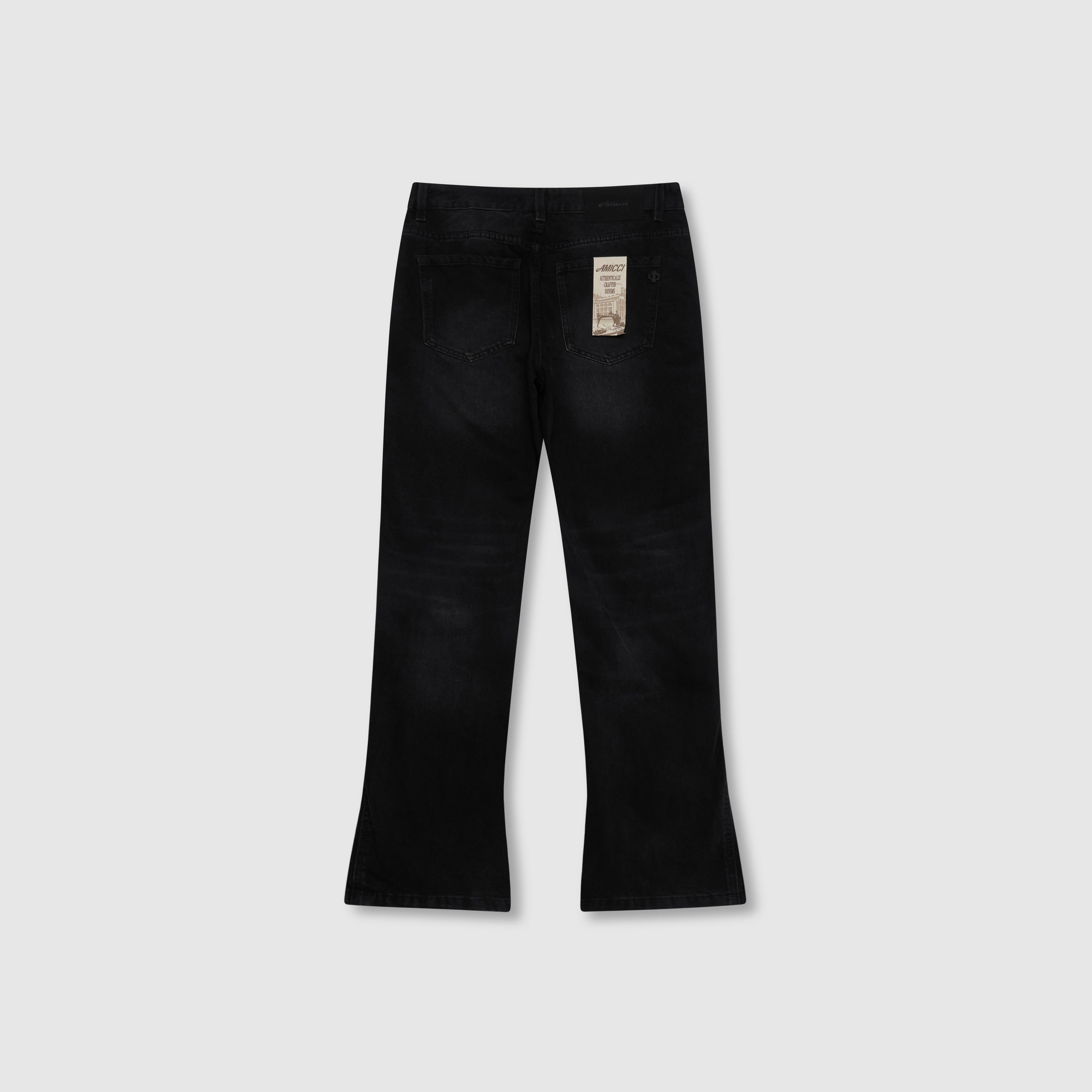 Lorient Gecombineerde Flare Jeans Zwart