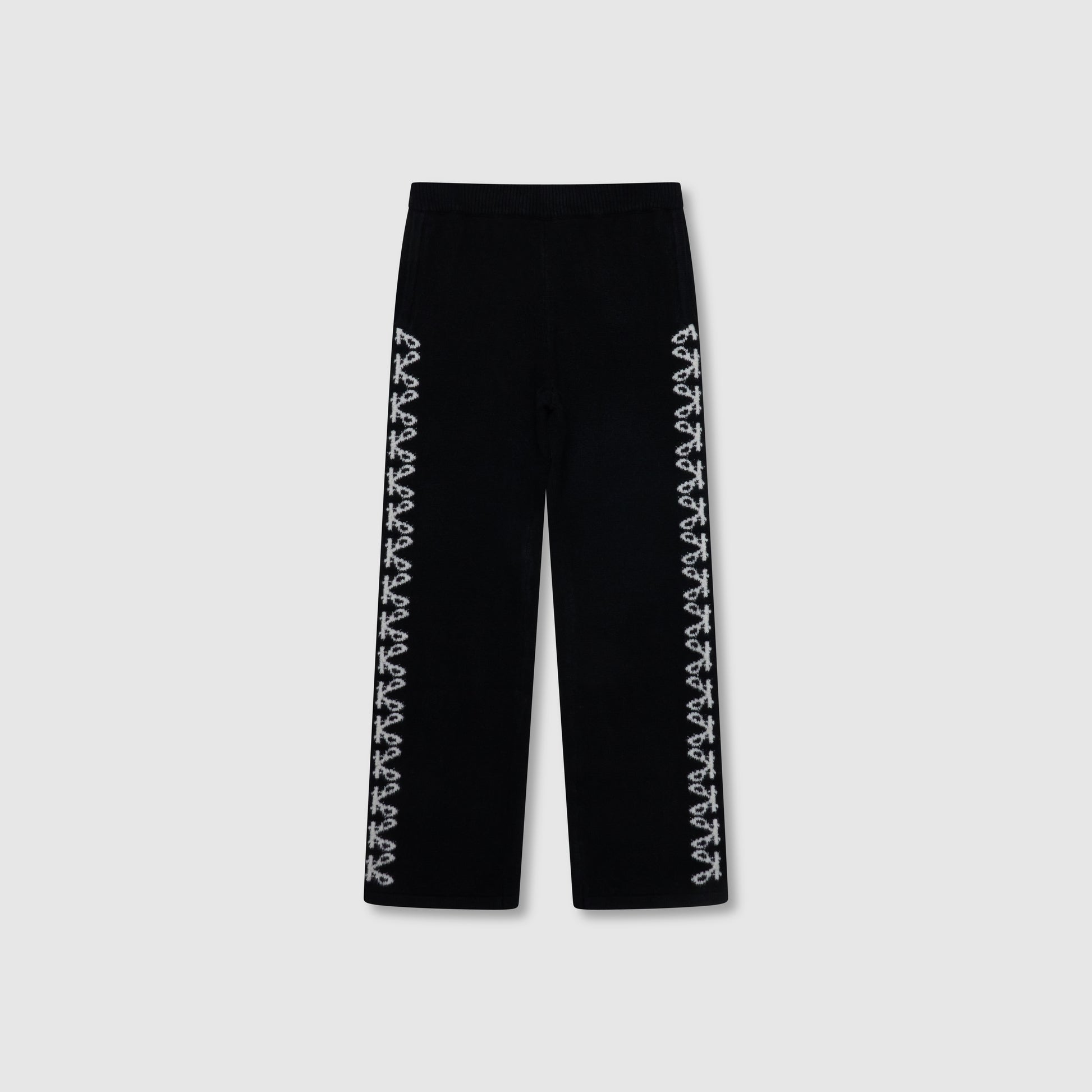 Merino Breiwerk Zwarte Jogger
