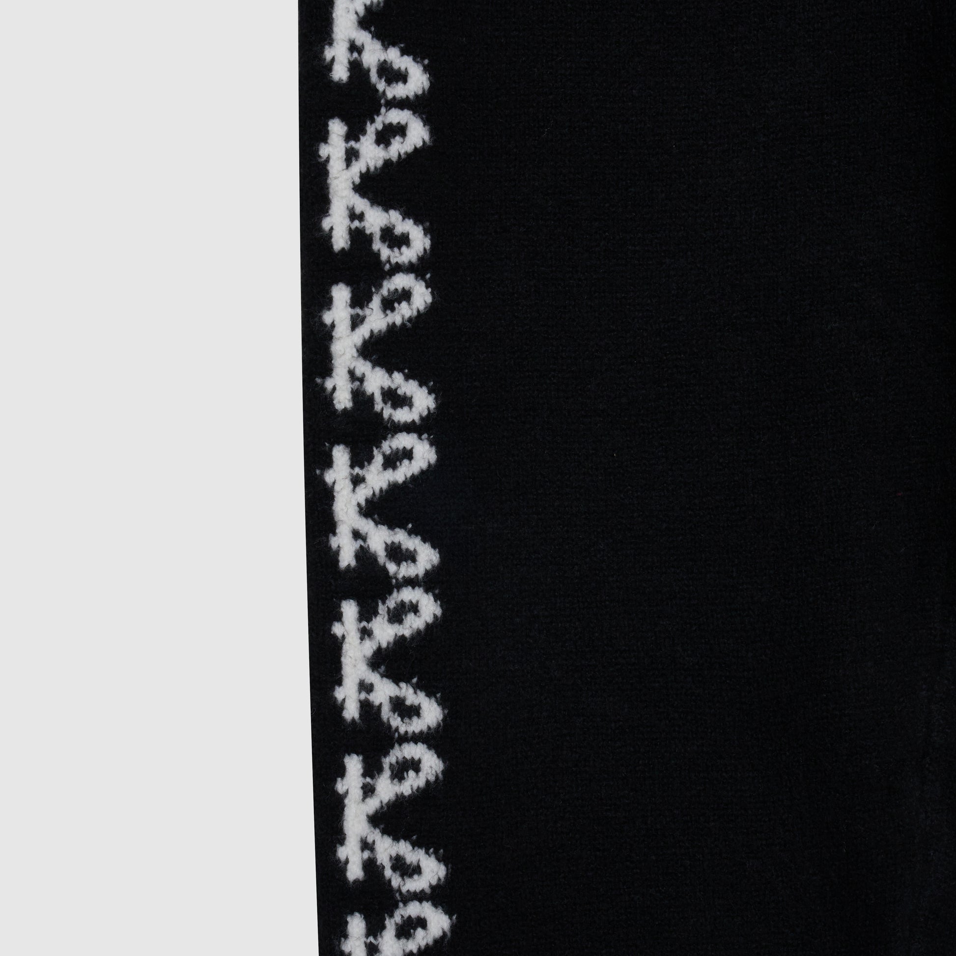 Merino Breiwerk Zwarte Jogger