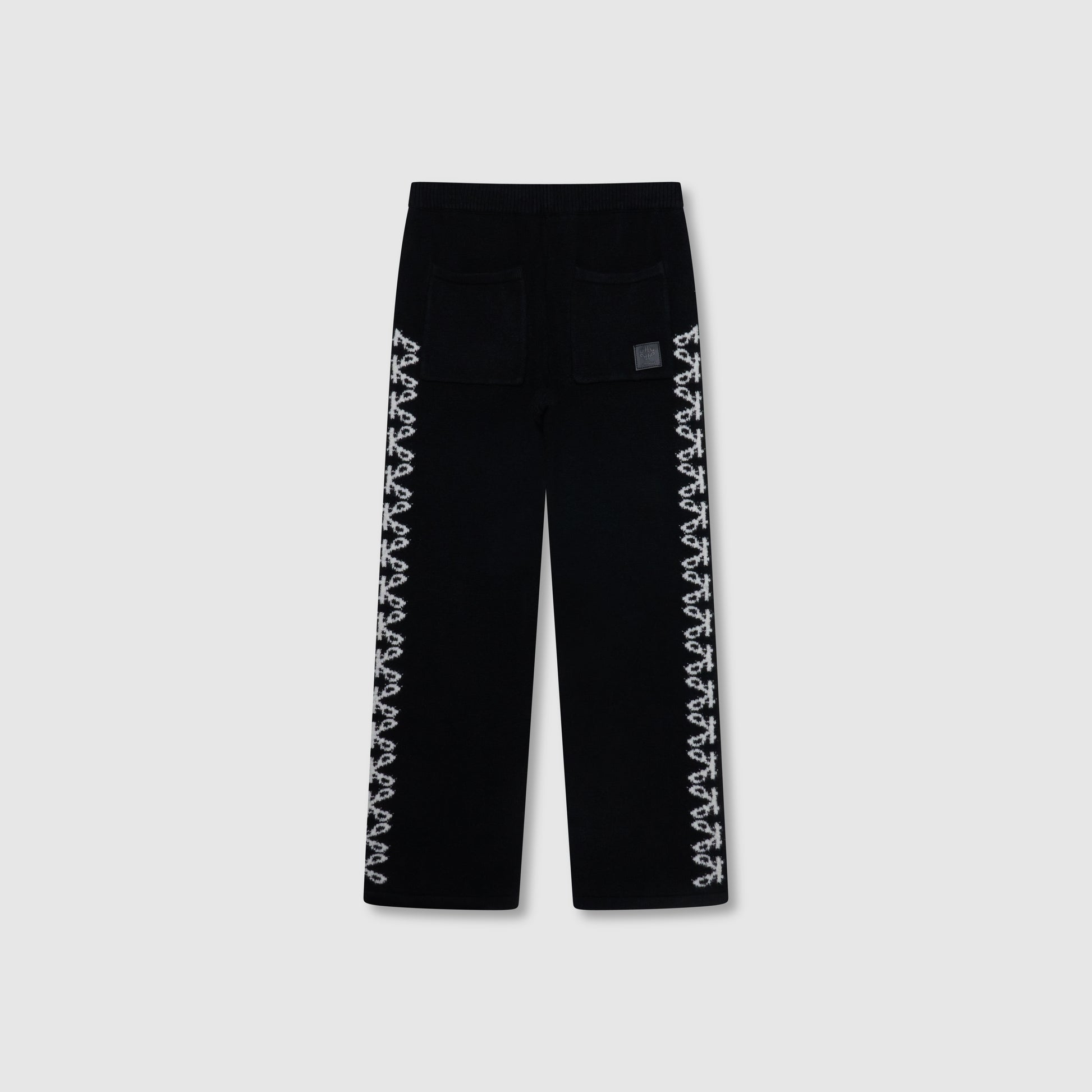 Merino Breiwerk Zwarte Jogger