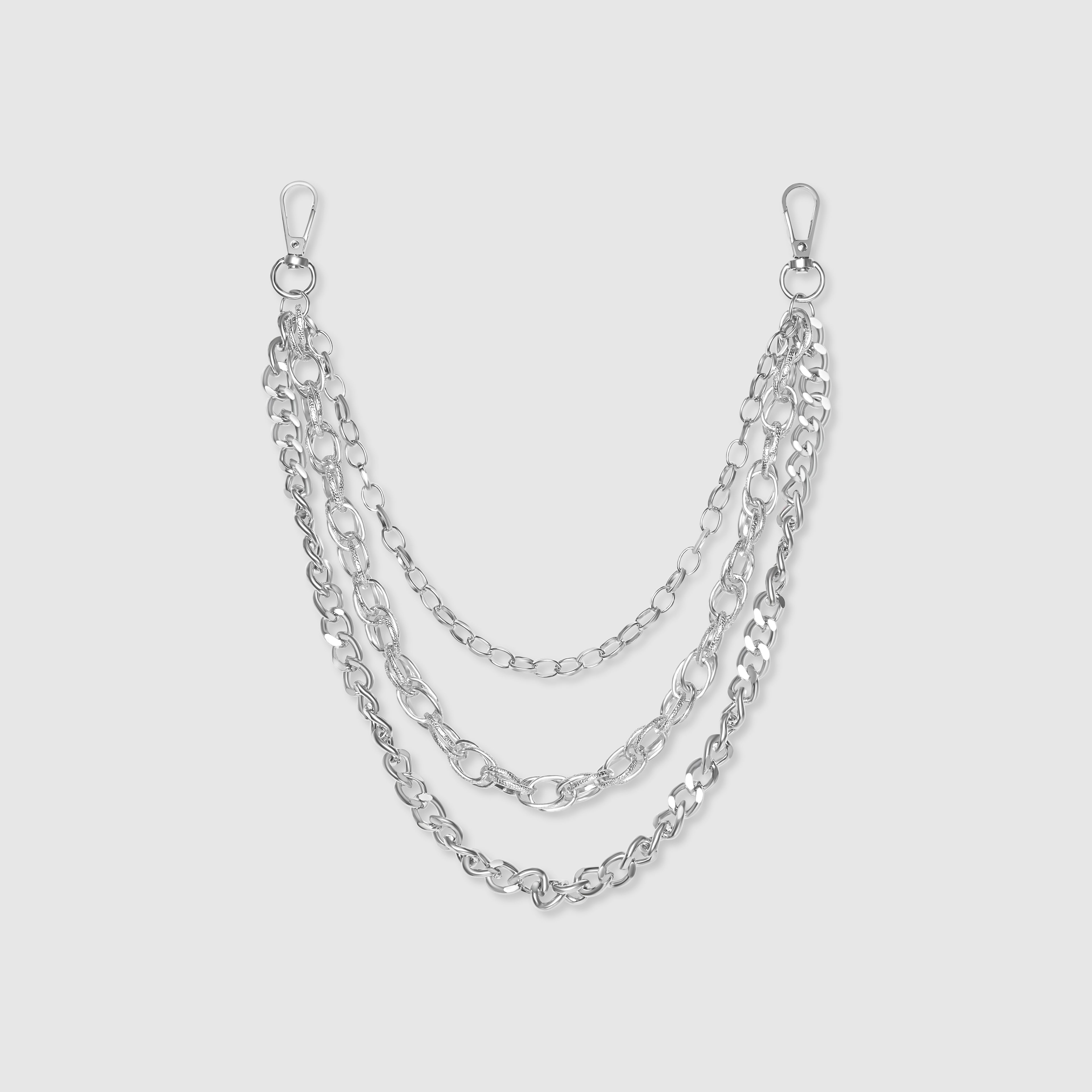 Zilveren Laagjes Ketting