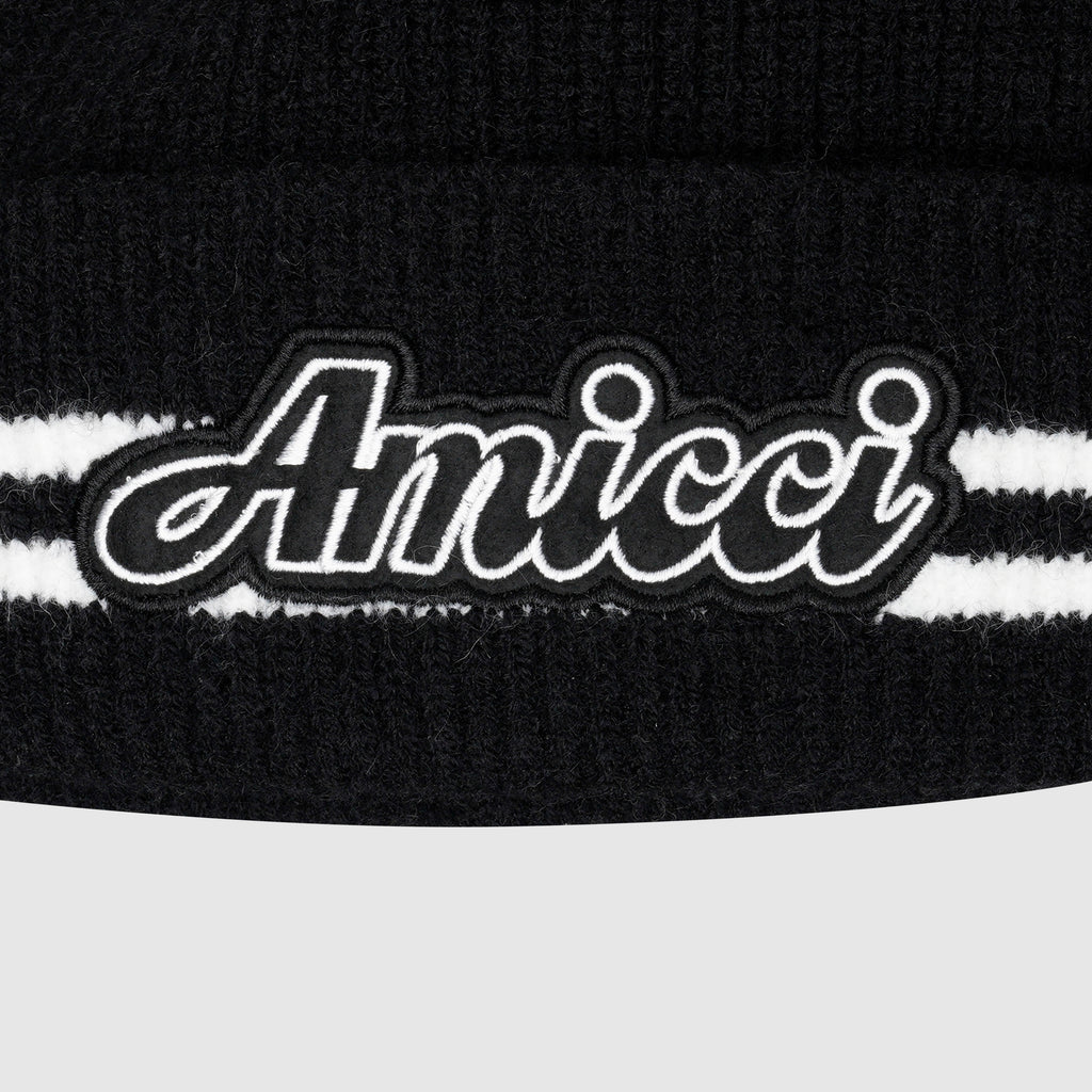 Fluffy Knit Logo Beanie
