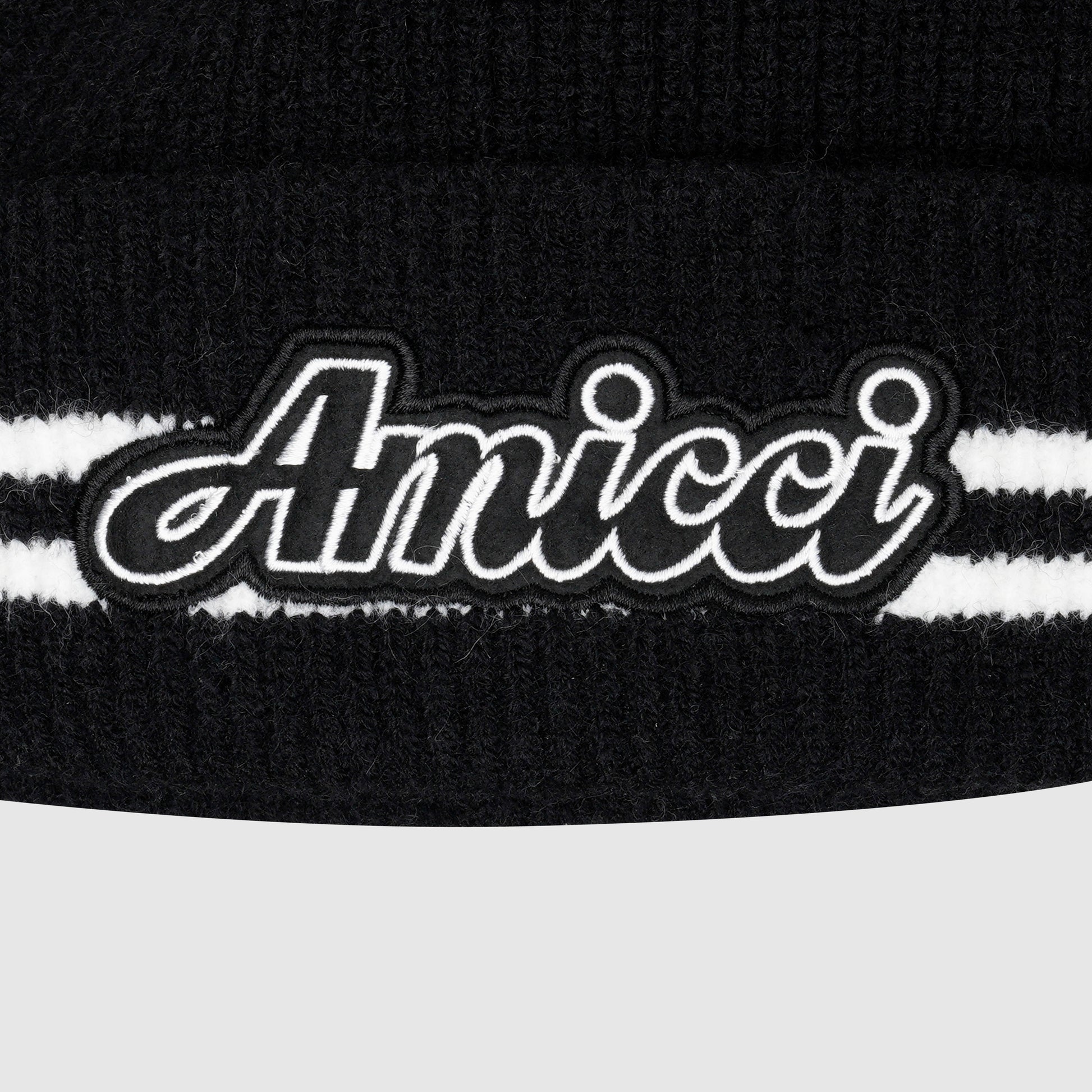 Fluffy Knit Logo Beanie