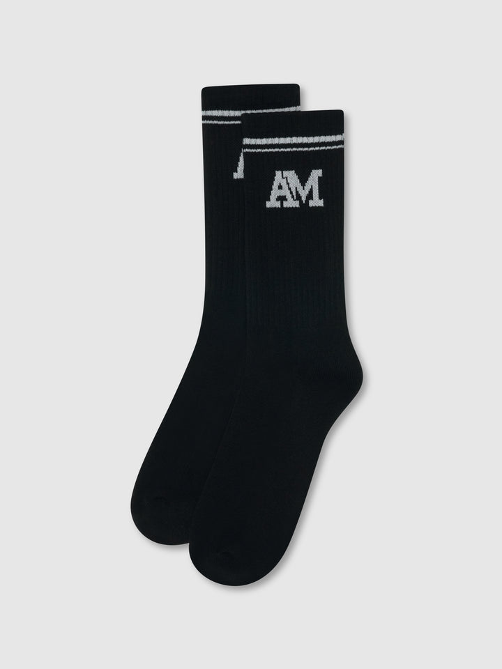Black Emblem Logo Socks
