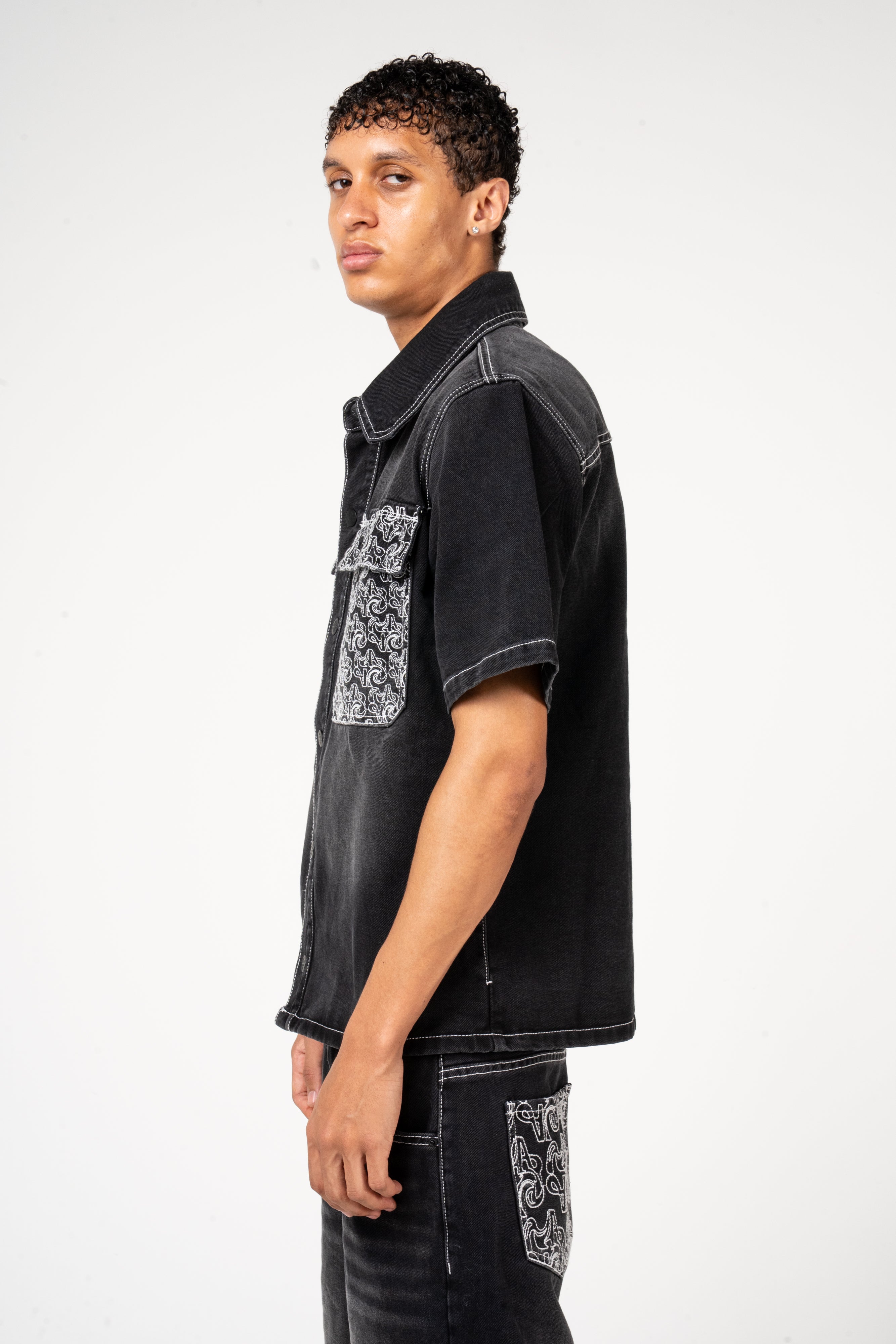 Keshi Denim Shirt Black