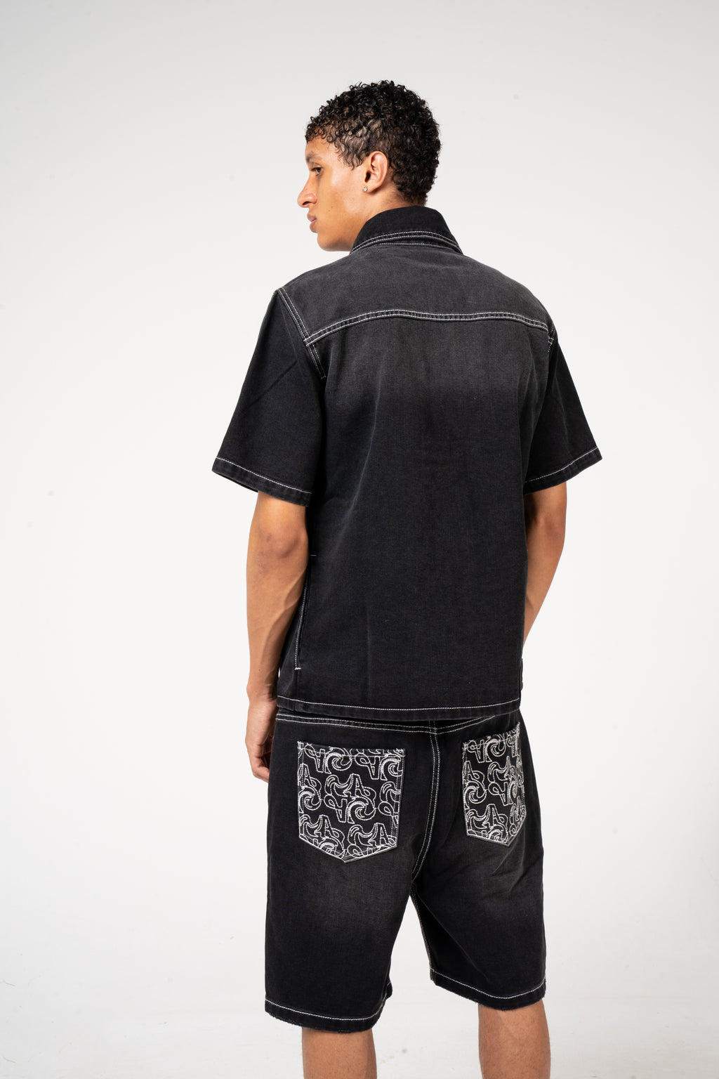 Keshi Denim Shirt Zwart