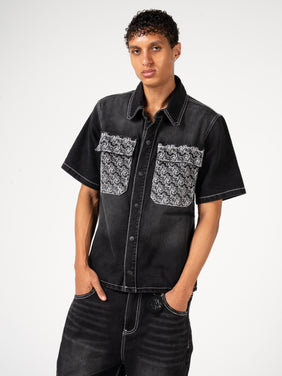 Keshi Denim Shirt Zwart