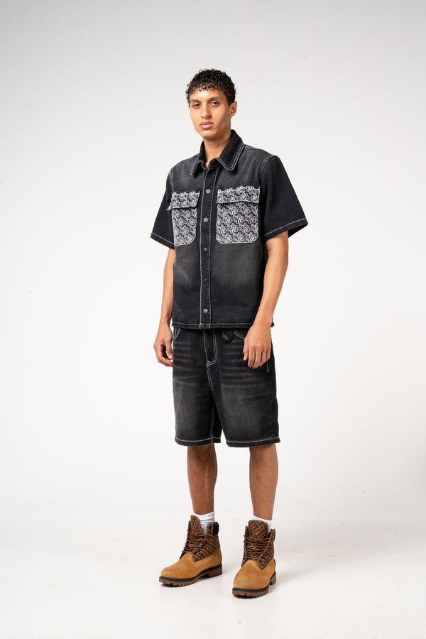 Keshi Denim Shirt Black