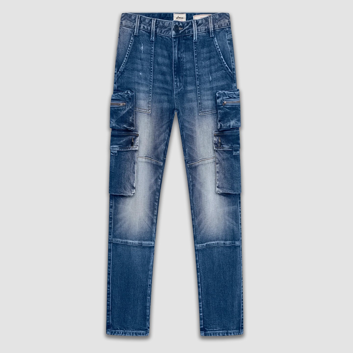 Cassara Cargo Jeans Blauw