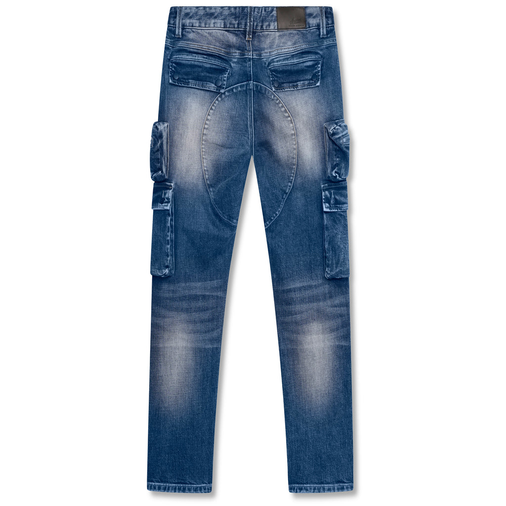 Cassara Cargo Jeans Blue