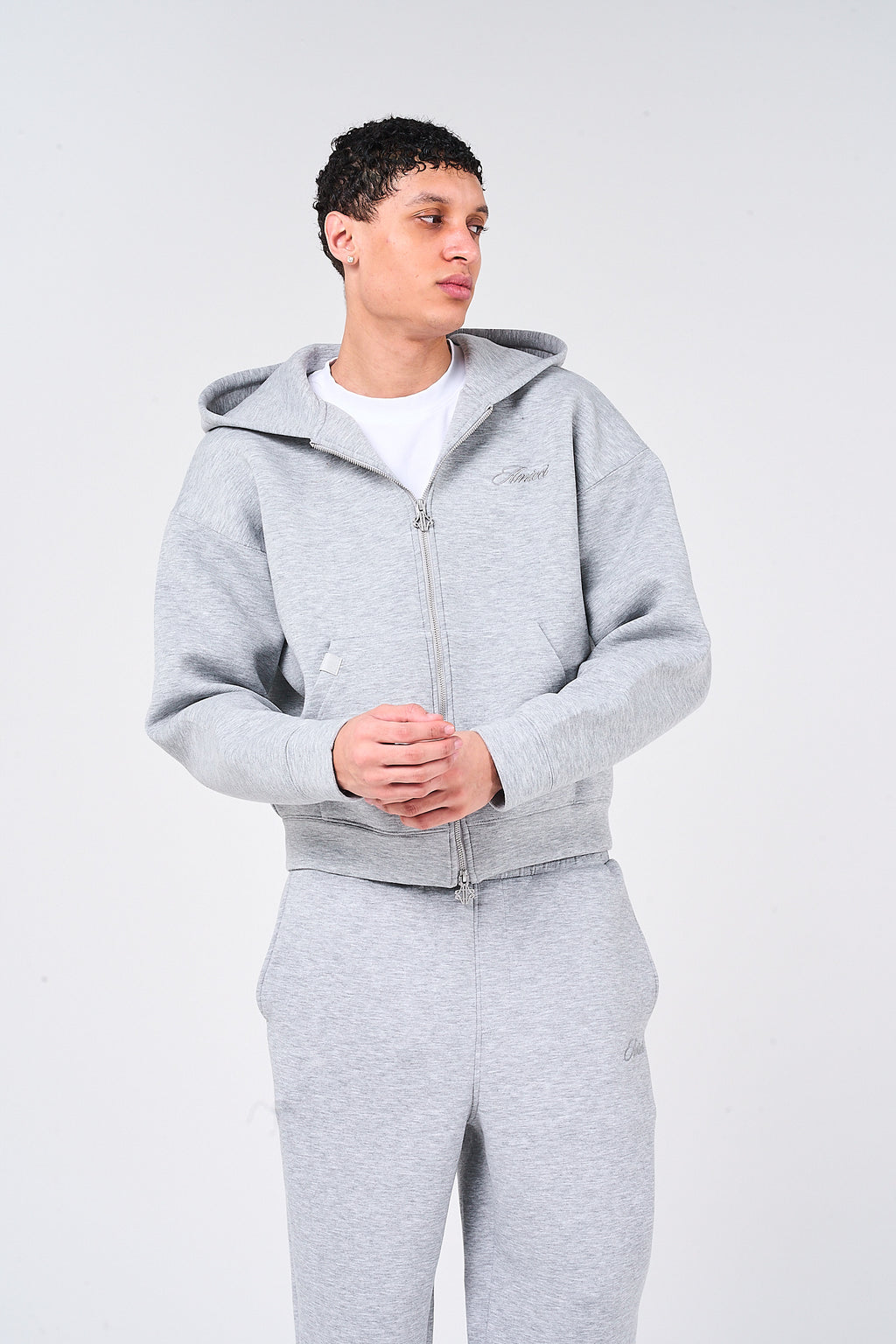 Atelier Grey Scuba Hoodie