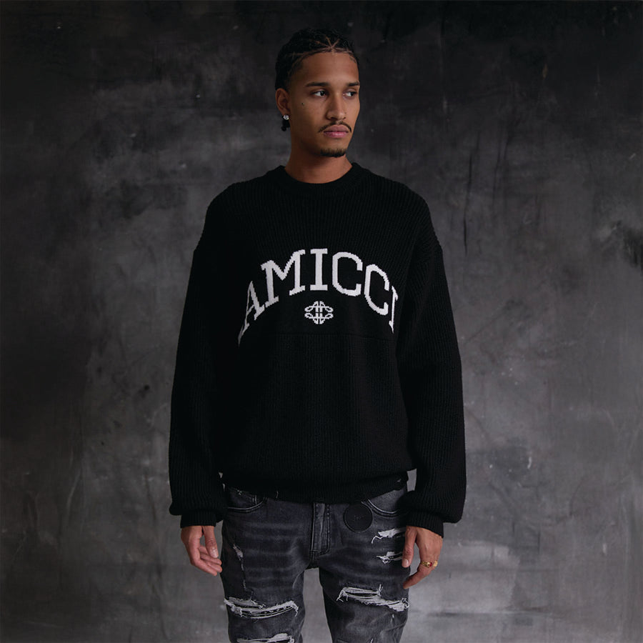 Veletre Ribbed Knitwear Black