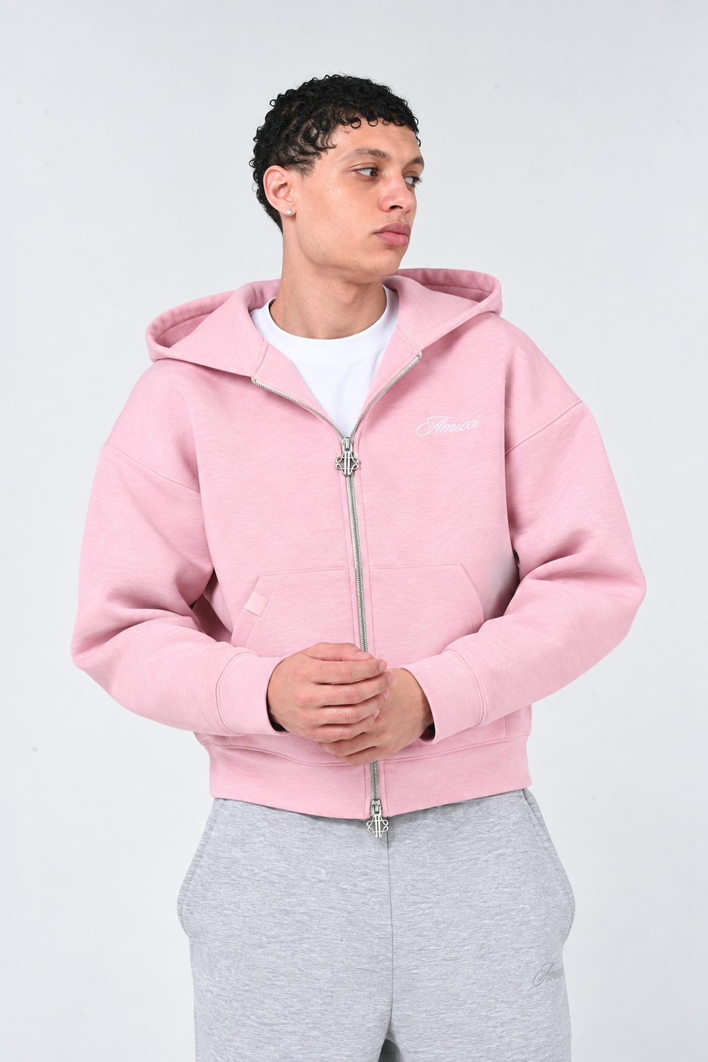Atelier Grijze Scuba Hoodie