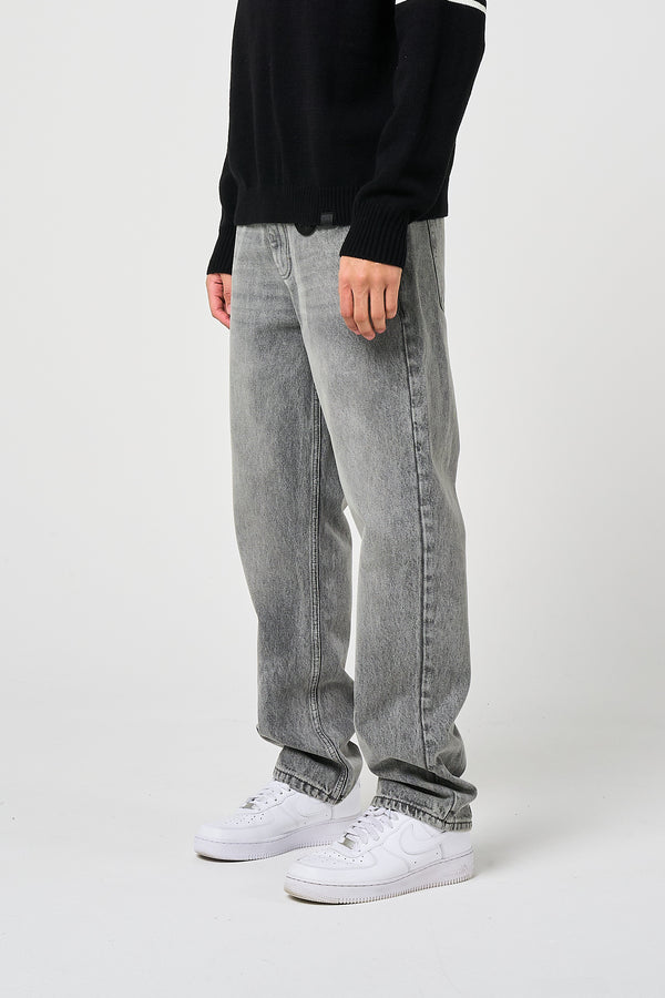 Lennox Grijze Rechte Jeans
