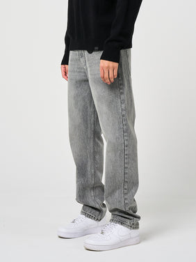 Lennox Grijze Rechte Jeans
