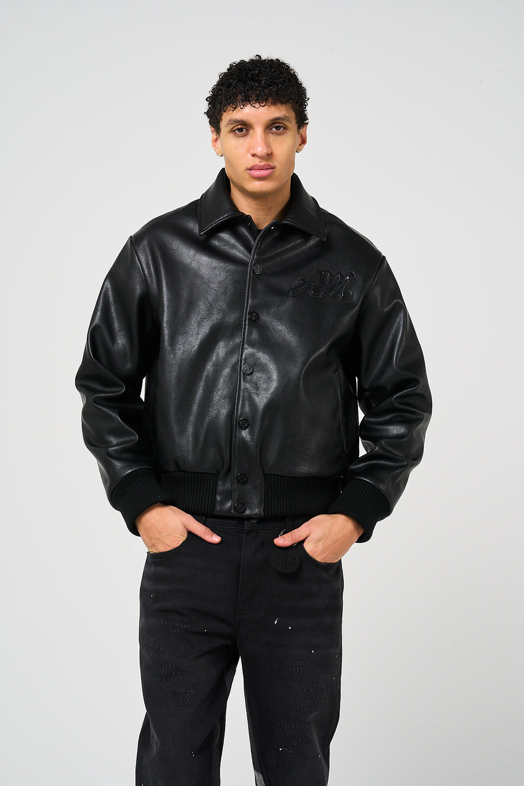 Fulton Leather Varsity Jacket