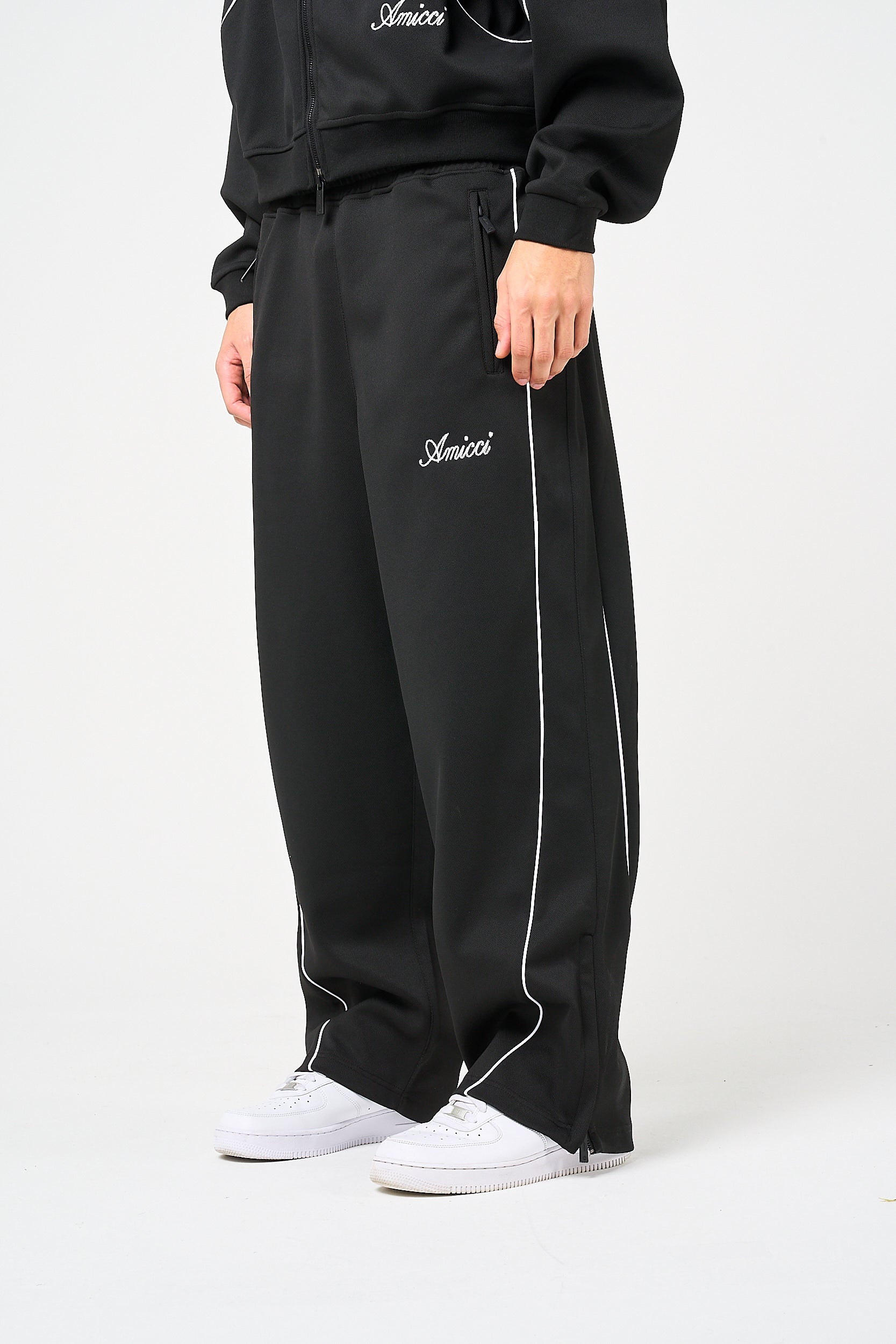 Bleecker Black Zip Through Bottoms