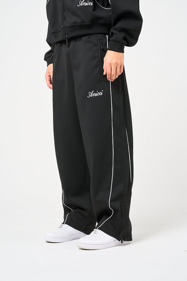 Bleecker zwarte joggingbroek met rits