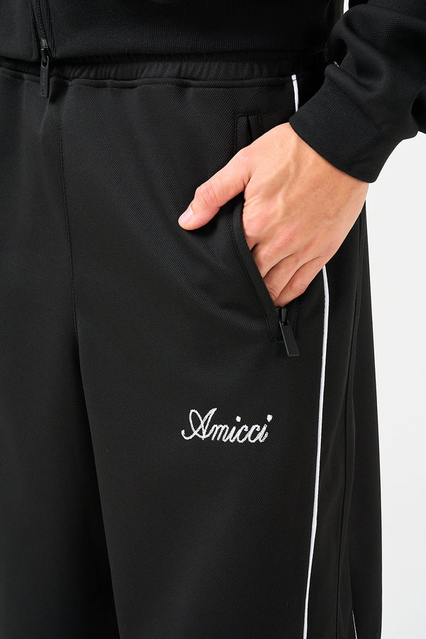 Bleecker zwarte joggingbroek met rits